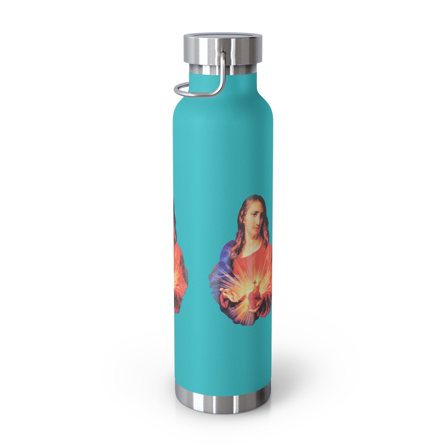 Sacred Heart of Jesus Copper Vacuum Insulated Bottle, 22oz