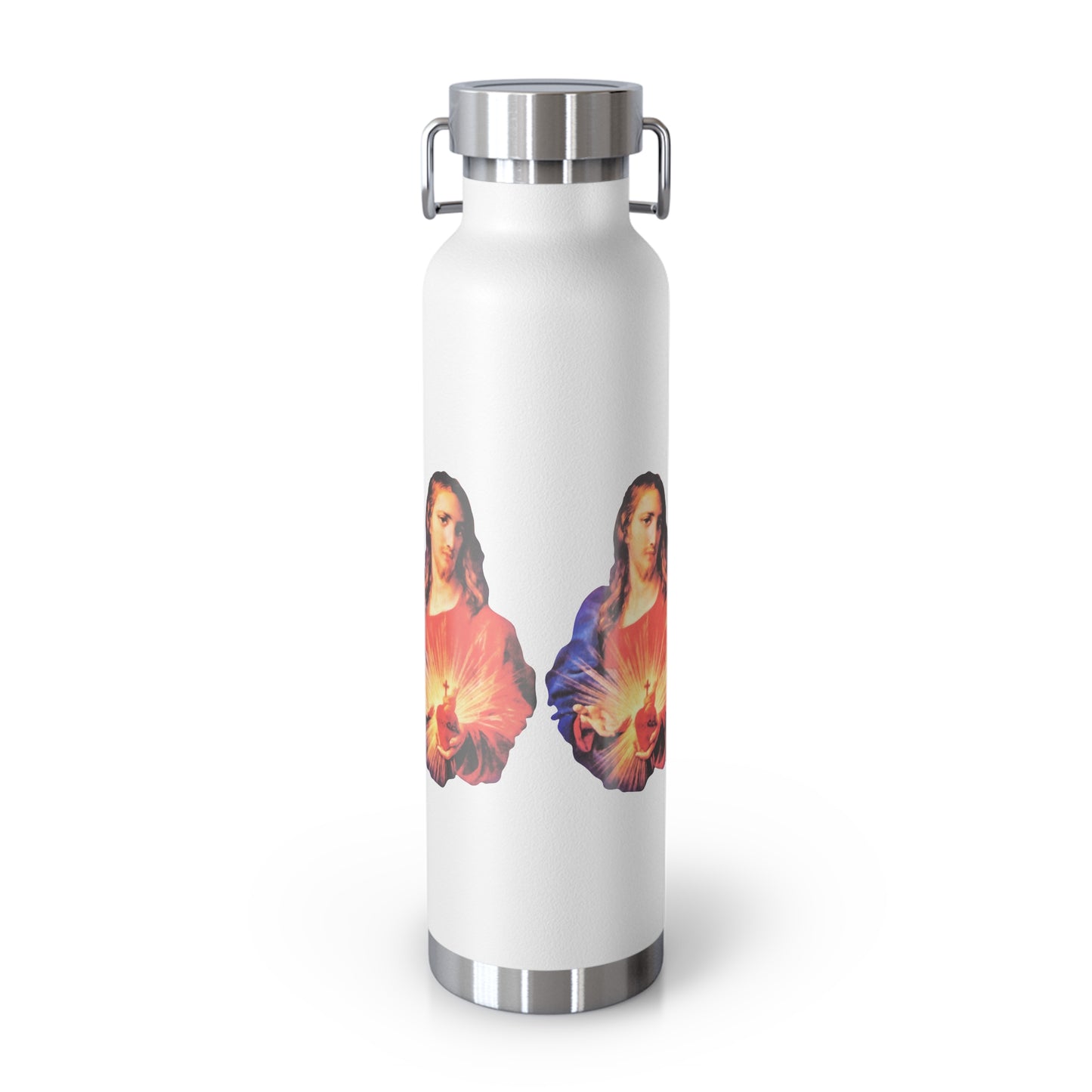 Sacred Heart of Jesus Copper Vacuum Insulated Bottle, 22oz
