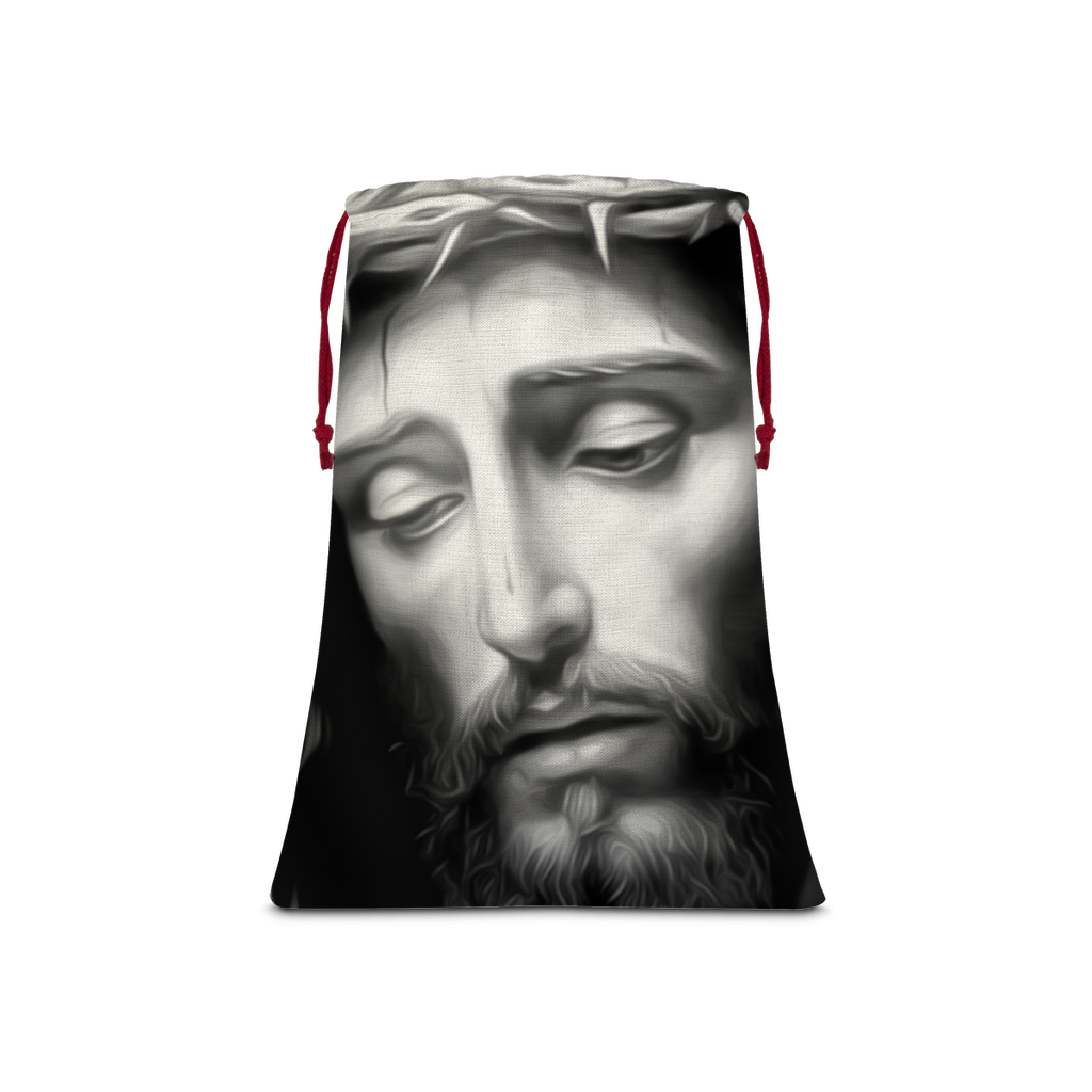 Crown of Thorns Linen Drawstring Sack