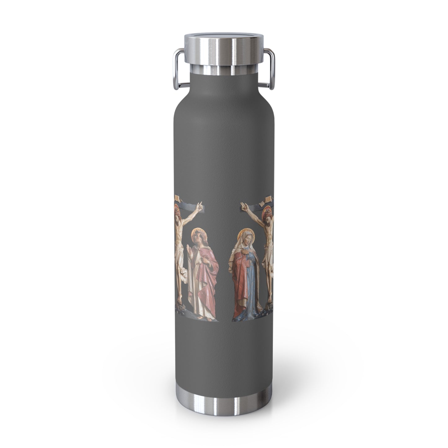 Crucifixion Scene Copper Vacuum Insulated Bottle, 22oz