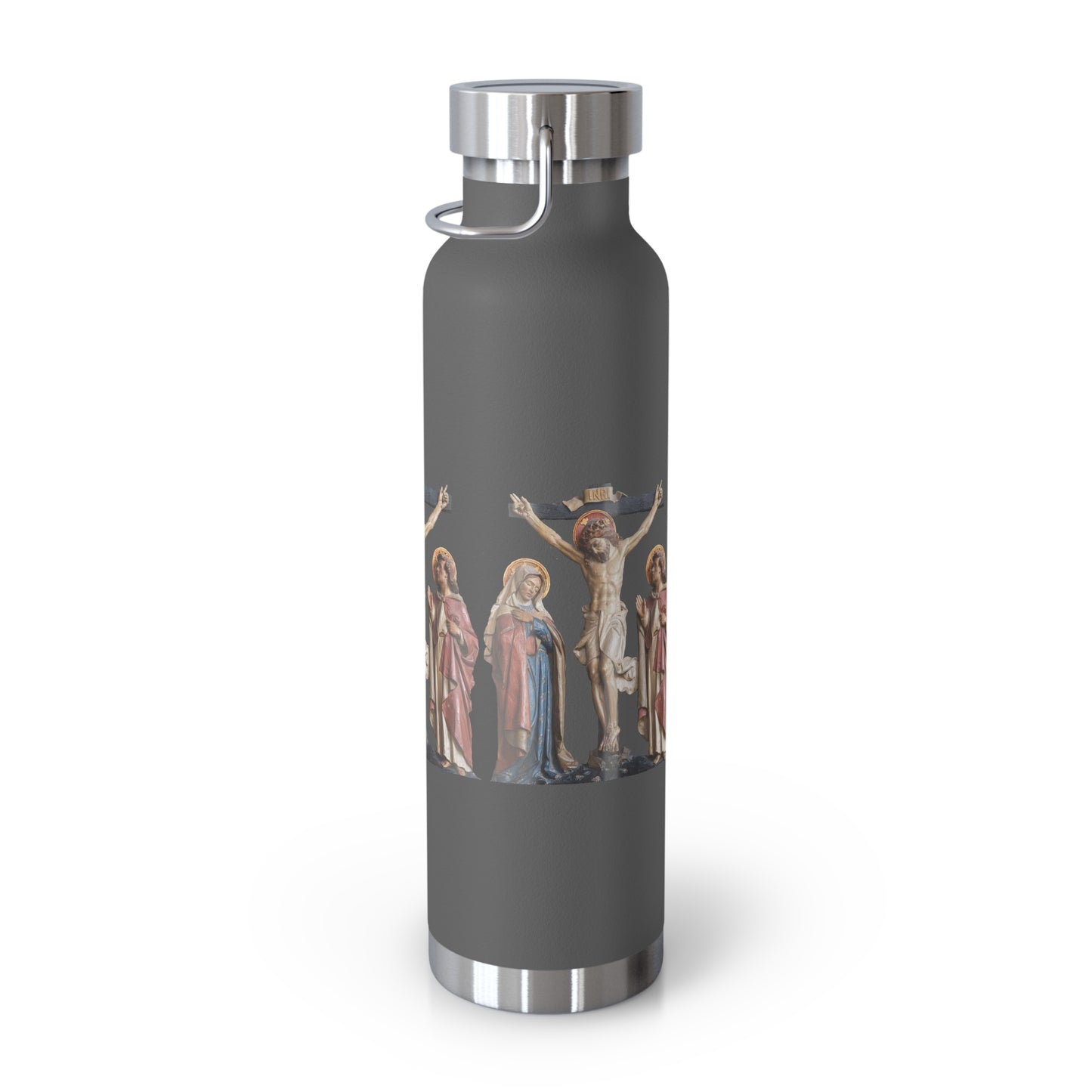 Crucifixion Scene Copper Vacuum Insulated Bottle, 22oz