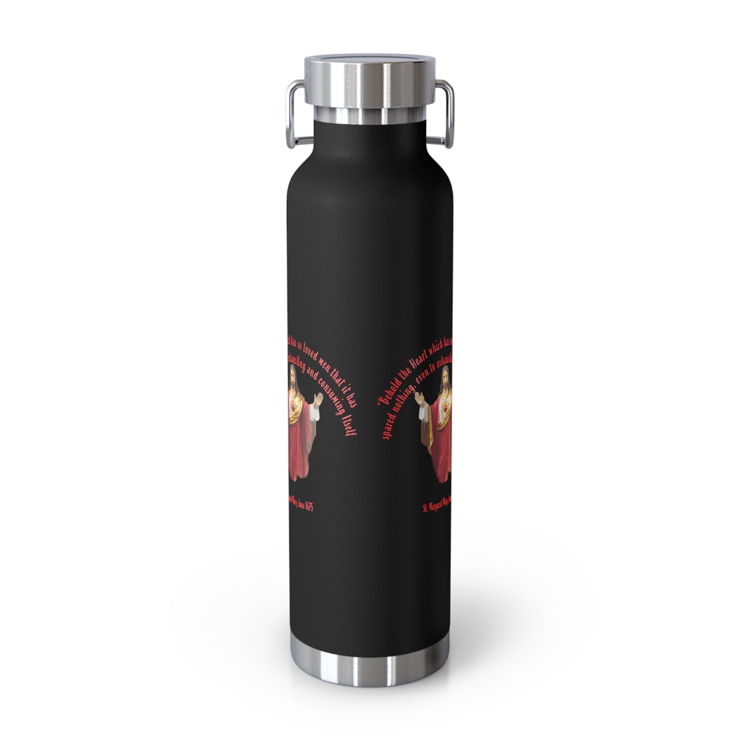 Sacred Heart of Jesus - St Margaret Mary, 1675 Copper Vacuum Insulated Bottle, 22oz
