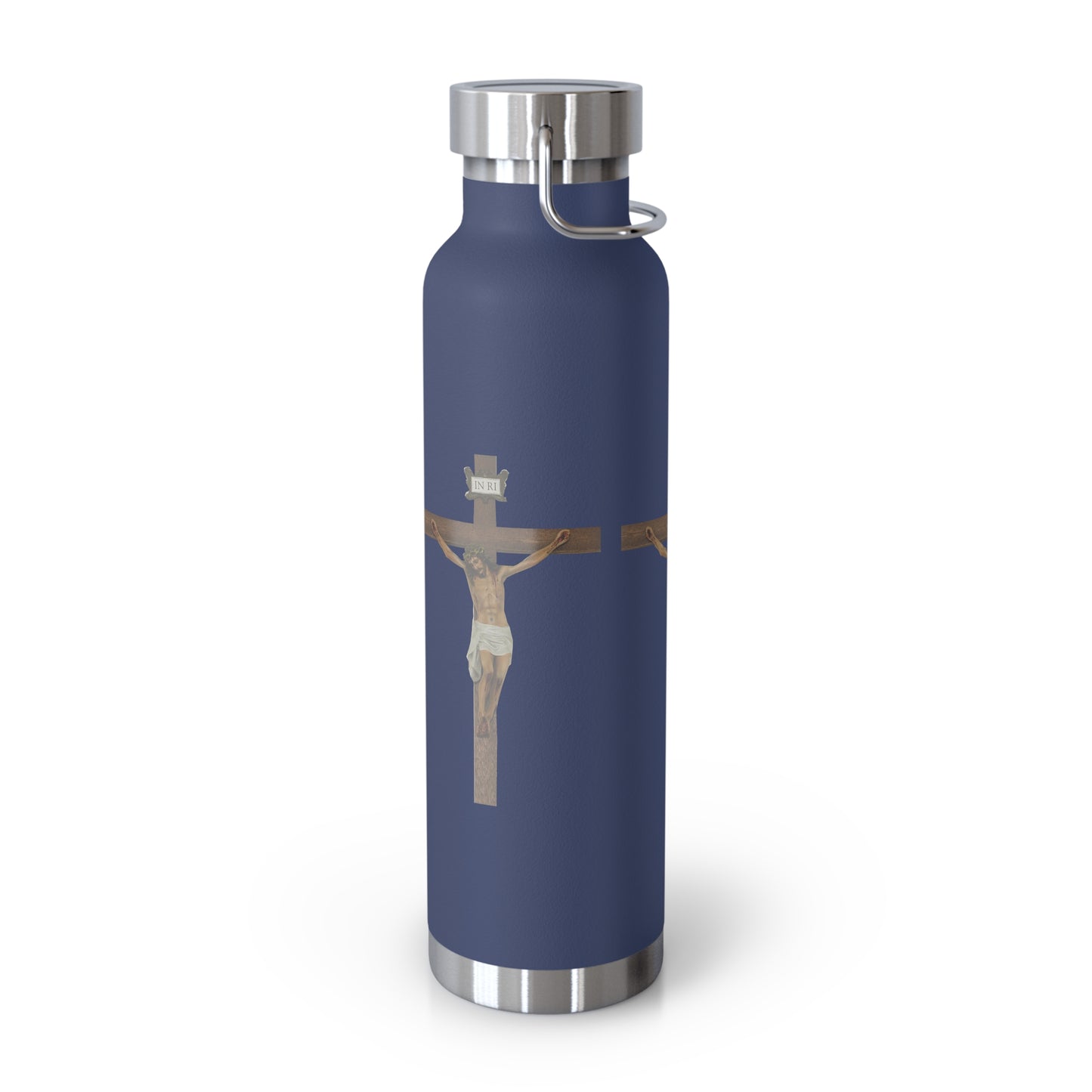 Jesus Crucified Copper Vacuum Insulated Bottle, 22oz