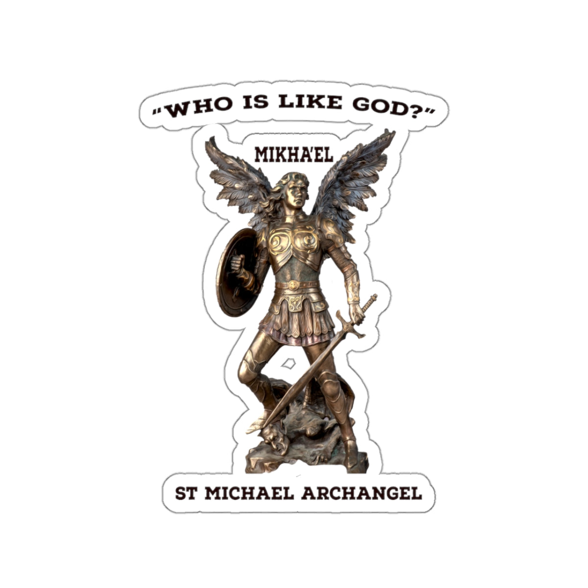 St Michael Archangel Mikhael Kiss-Cut Stickers