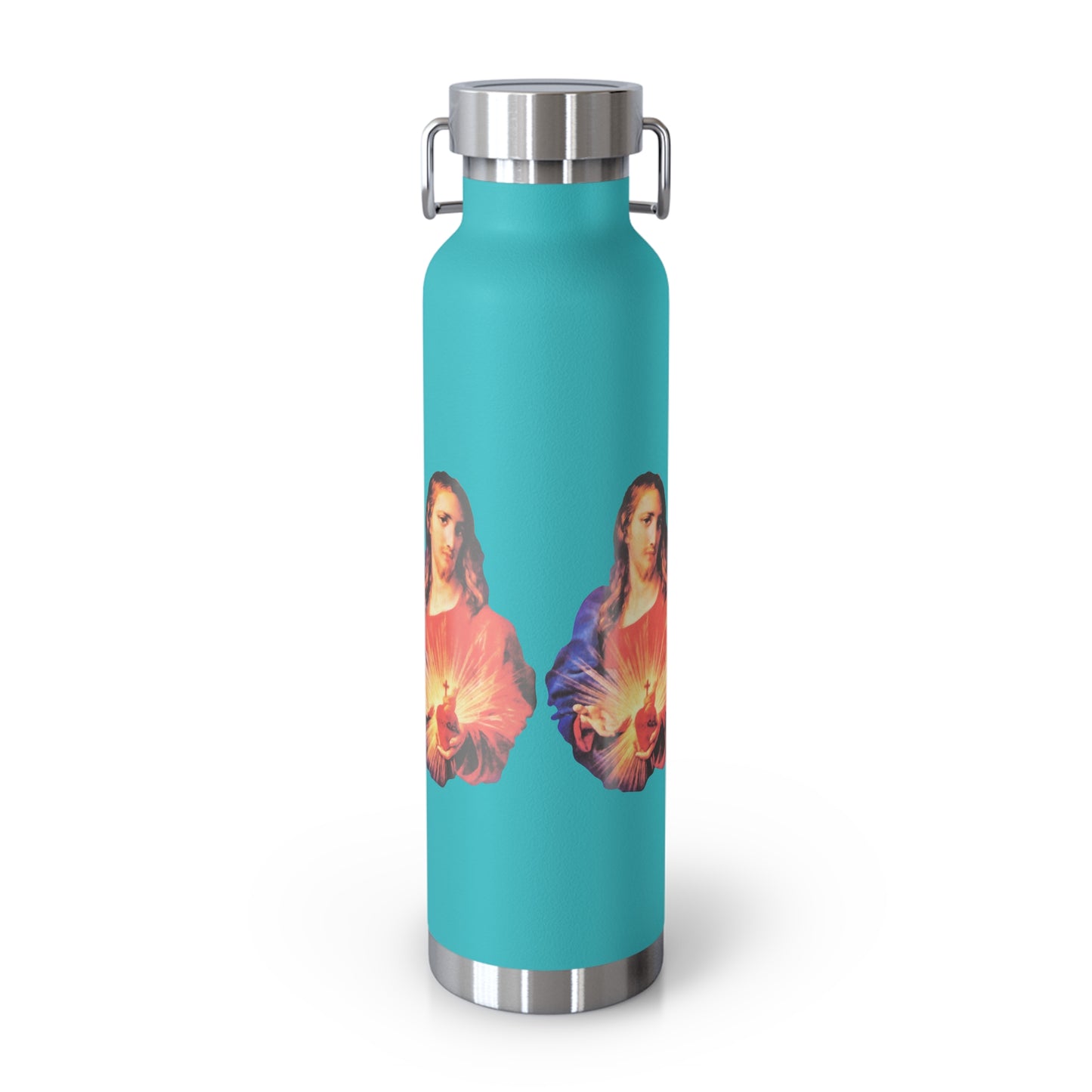 Sacred Heart of Jesus Copper Vacuum Insulated Bottle, 22oz