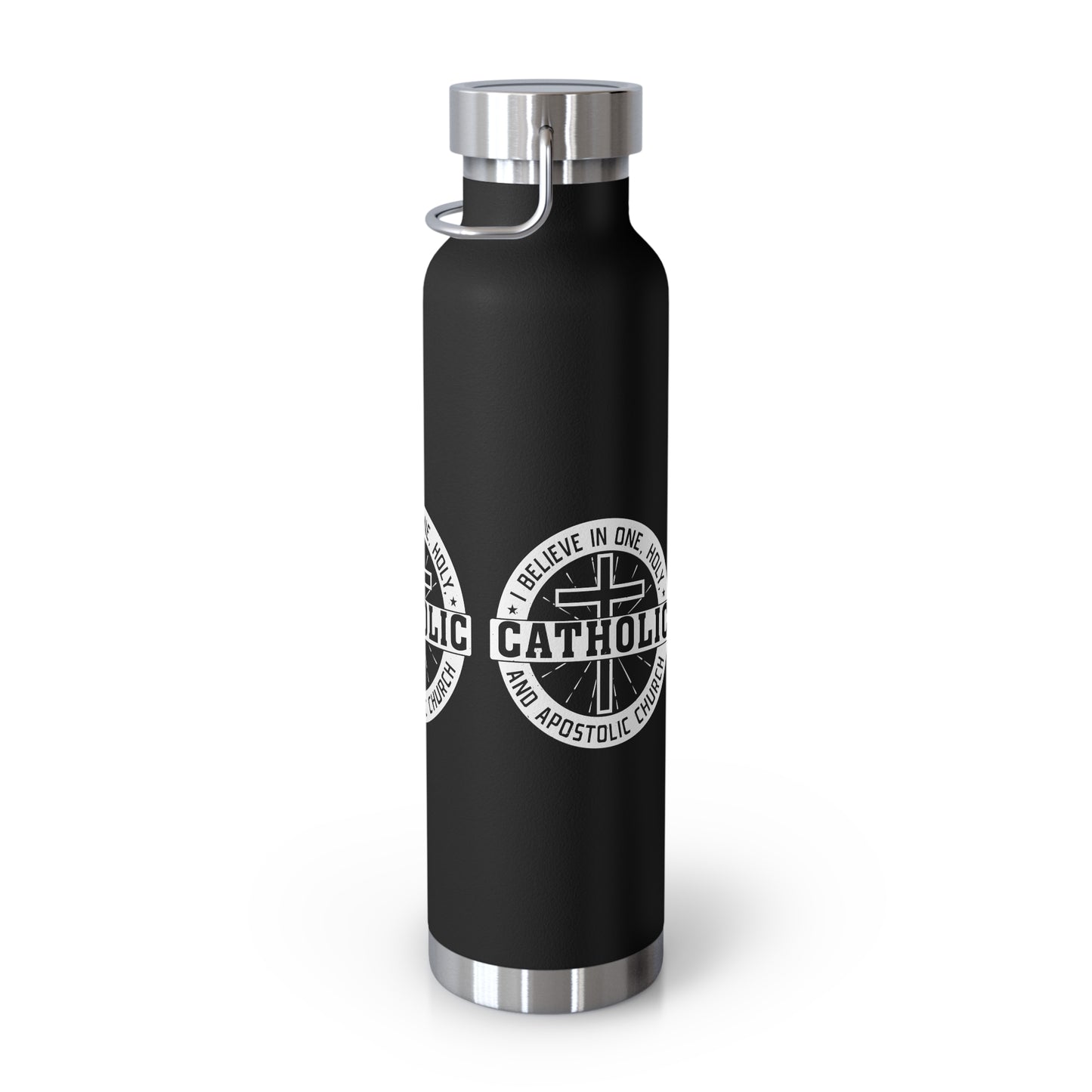 I Believe in One, Holy, Catholic and Apostolic Church Copper Vacuum Insulated Bottle, 22oz