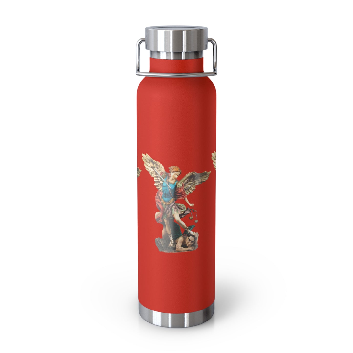 St Michael Archangel (Colour) Copper Vacuum Insulated Bottle, 22oz
