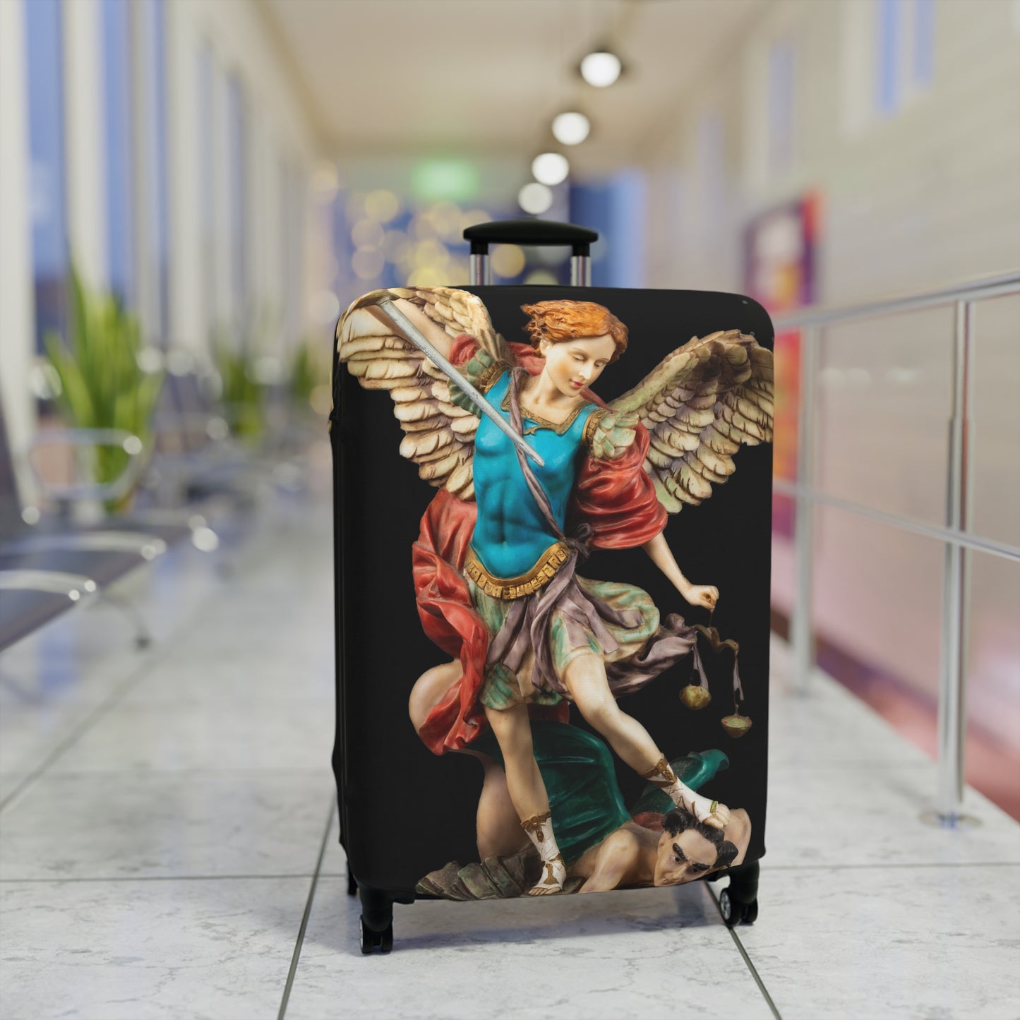 St Michael Archangel Luggage Cover