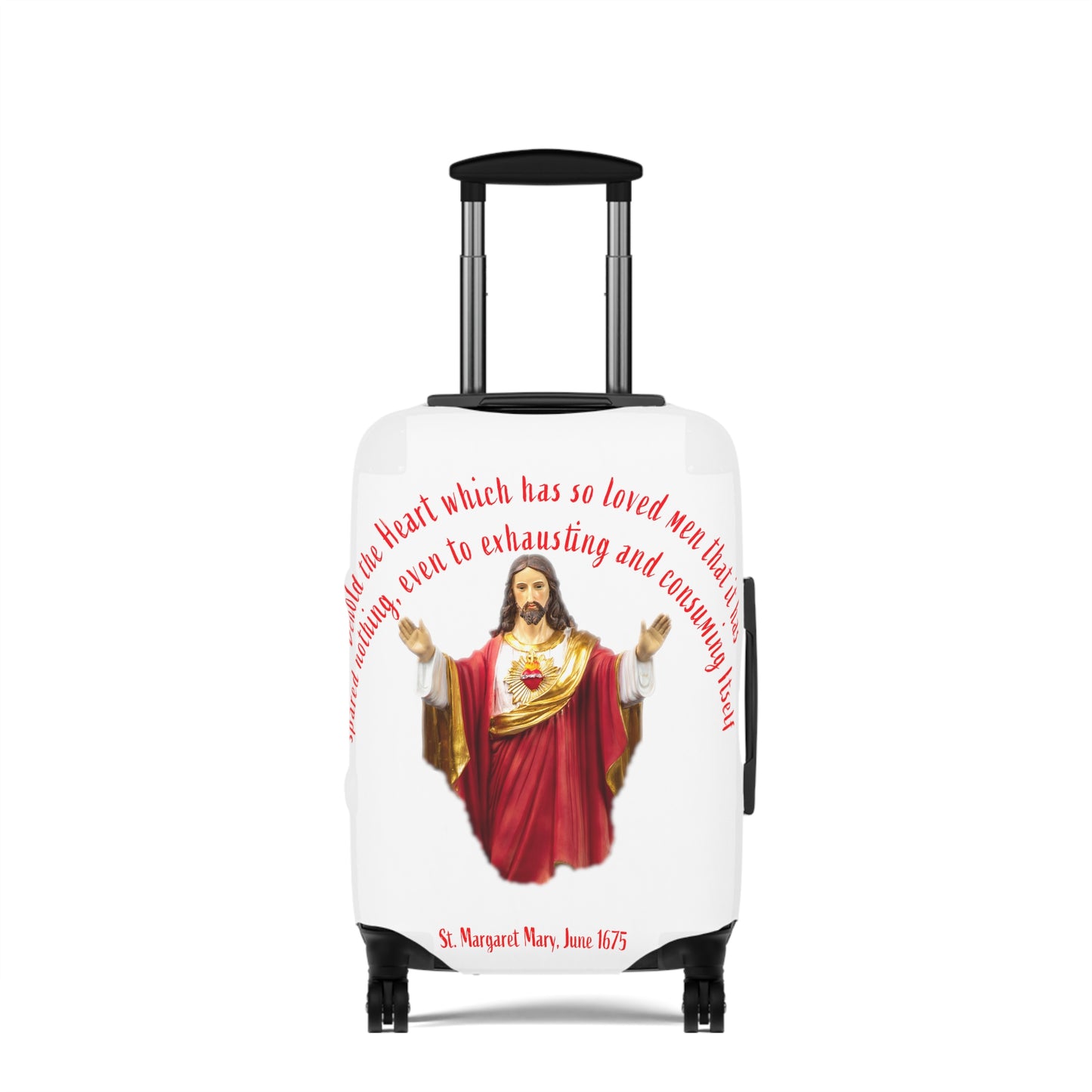 Sacred Heart of Jesus - St Margaret Mary, 1675 Luggage Cover