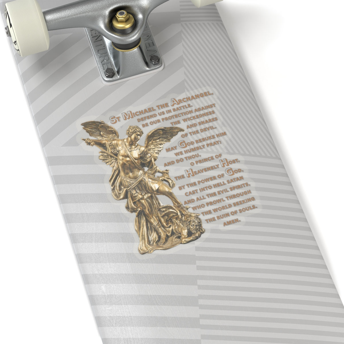 St Michael Archangel with Prayer Kiss-Cut Stickers