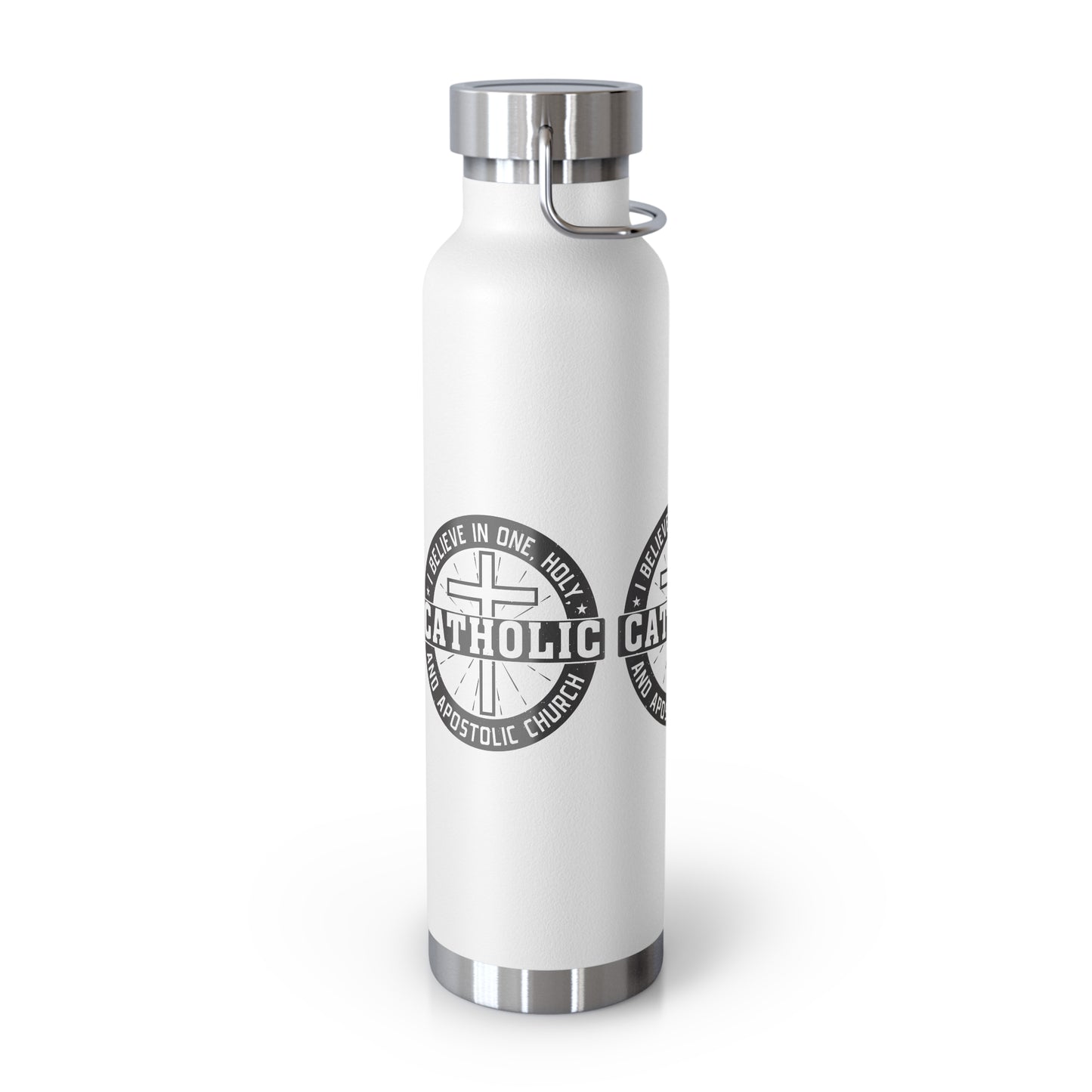 I Believe in One, Holy, Catholic and Apostolic Church Copper Vacuum Insulated Bottle, 22oz