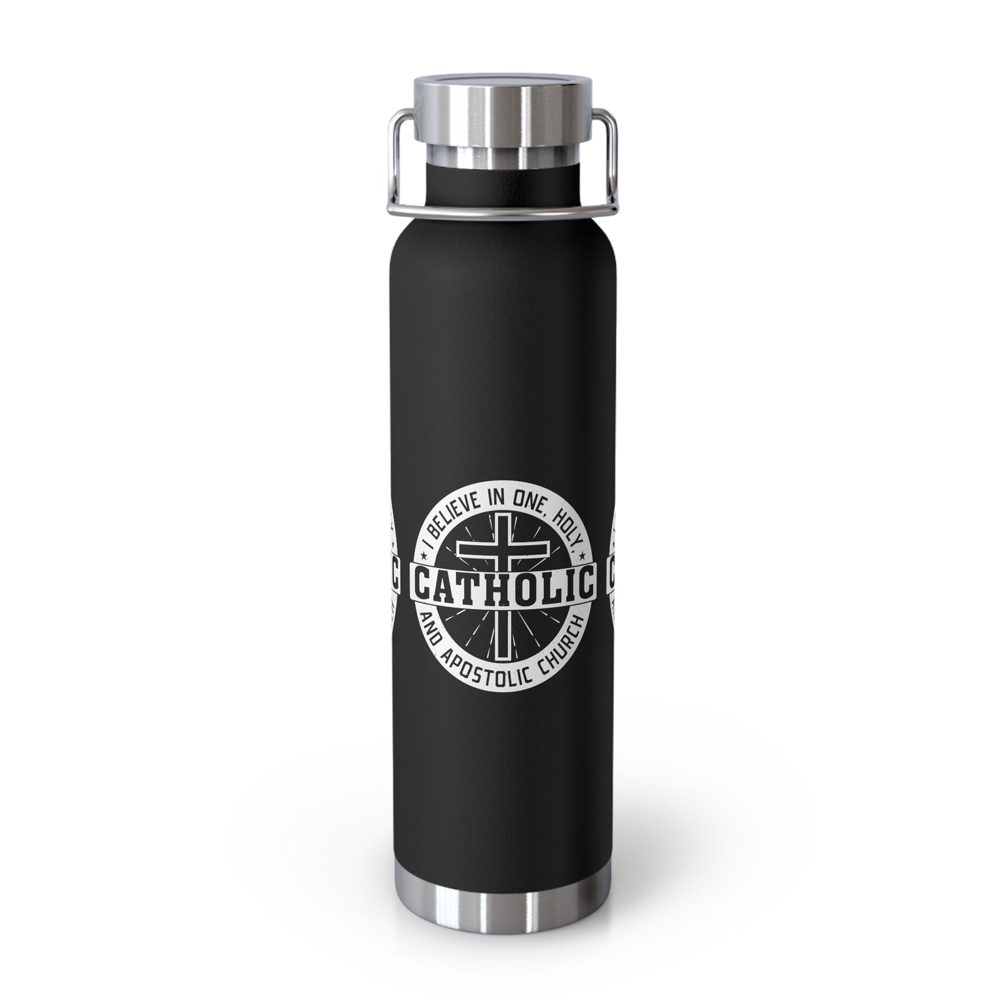 I Believe in One, Holy, Catholic and Apostolic Church Copper Vacuum Insulated Bottle, 22oz