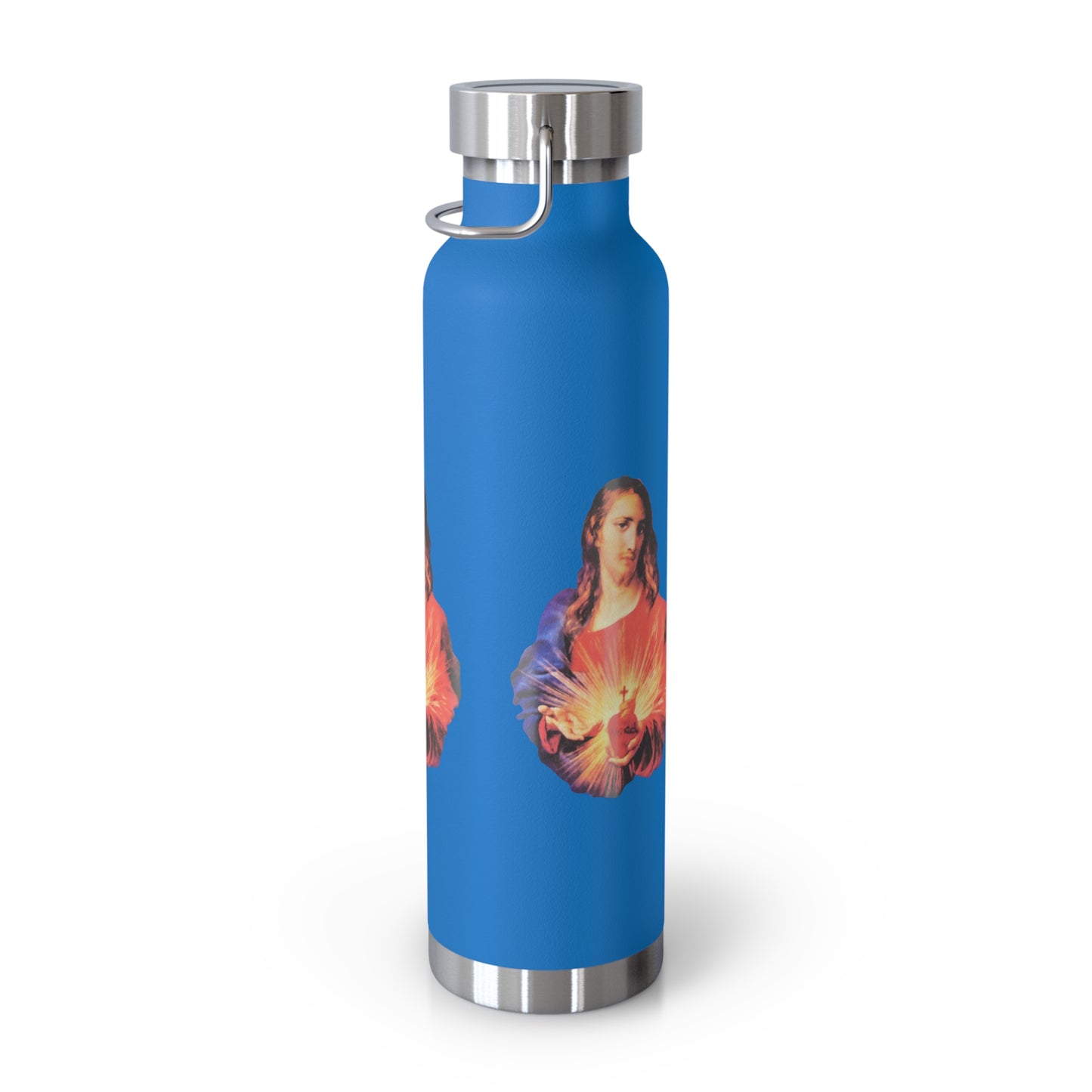 Sacred Heart of Jesus Copper Vacuum Insulated Bottle, 22oz