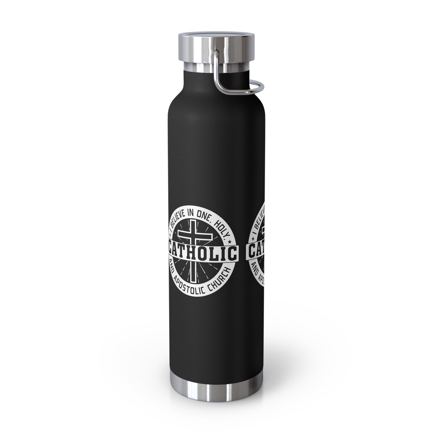 I Believe in One, Holy, Catholic and Apostolic Church Copper Vacuum Insulated Bottle, 22oz