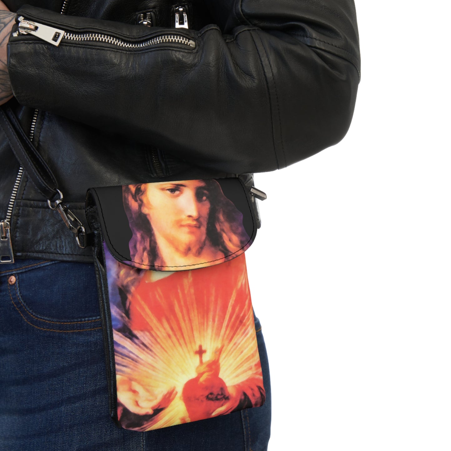 Sacred Heart of Jesus Small Cell Phone Wallet