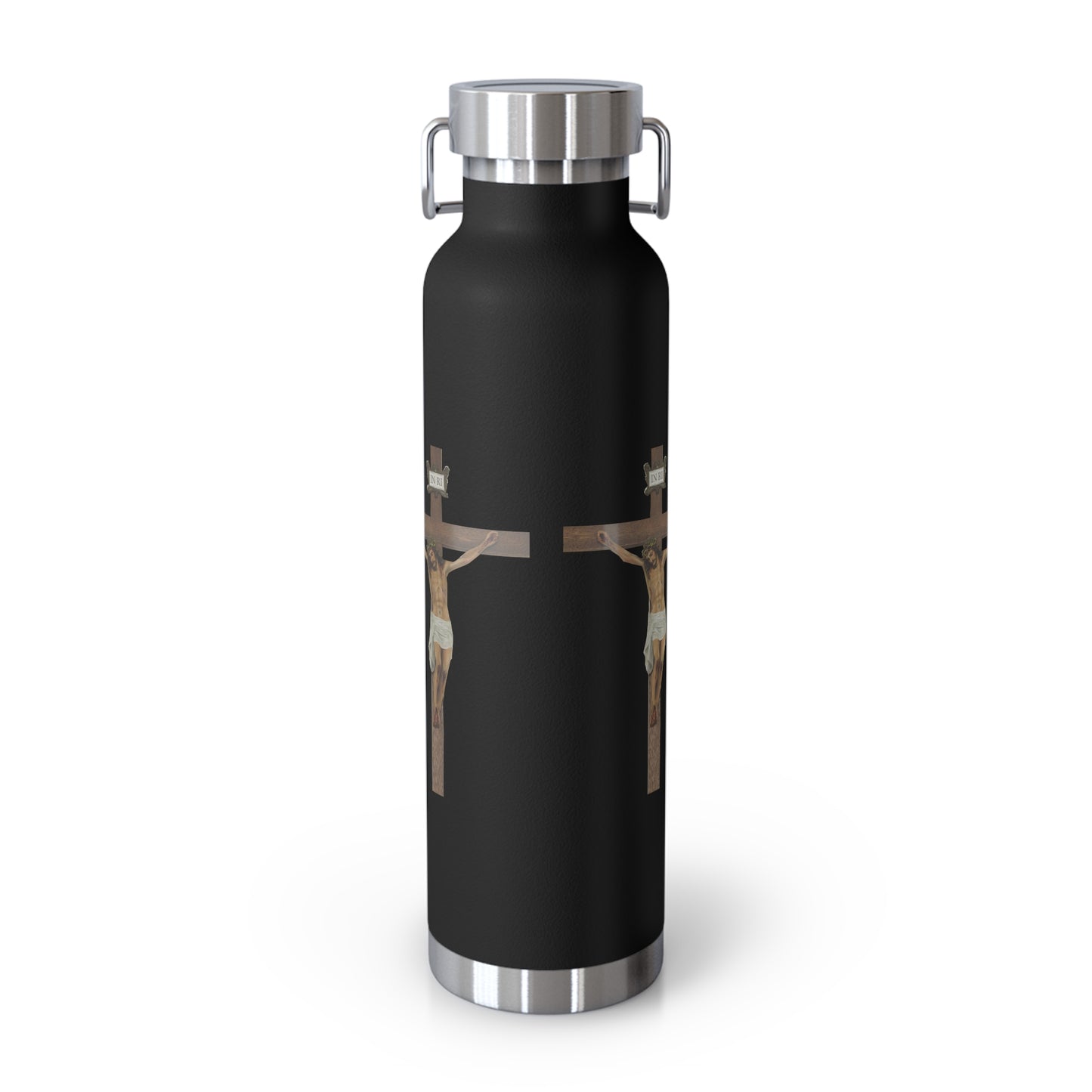 Jesus Crucified Copper Vacuum Insulated Bottle, 22oz