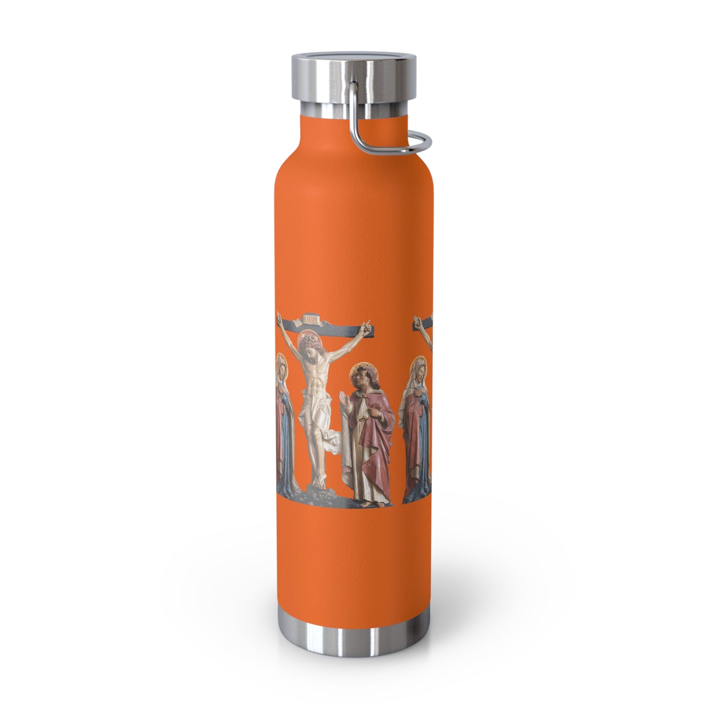 Crucifixion Scene Copper Vacuum Insulated Bottle, 22oz