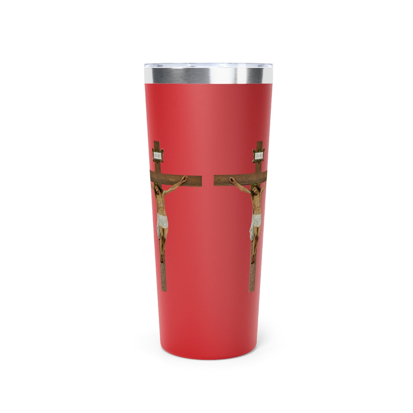 Jesus Crucified Copper Vacuum Insulated Tumbler, 22oz