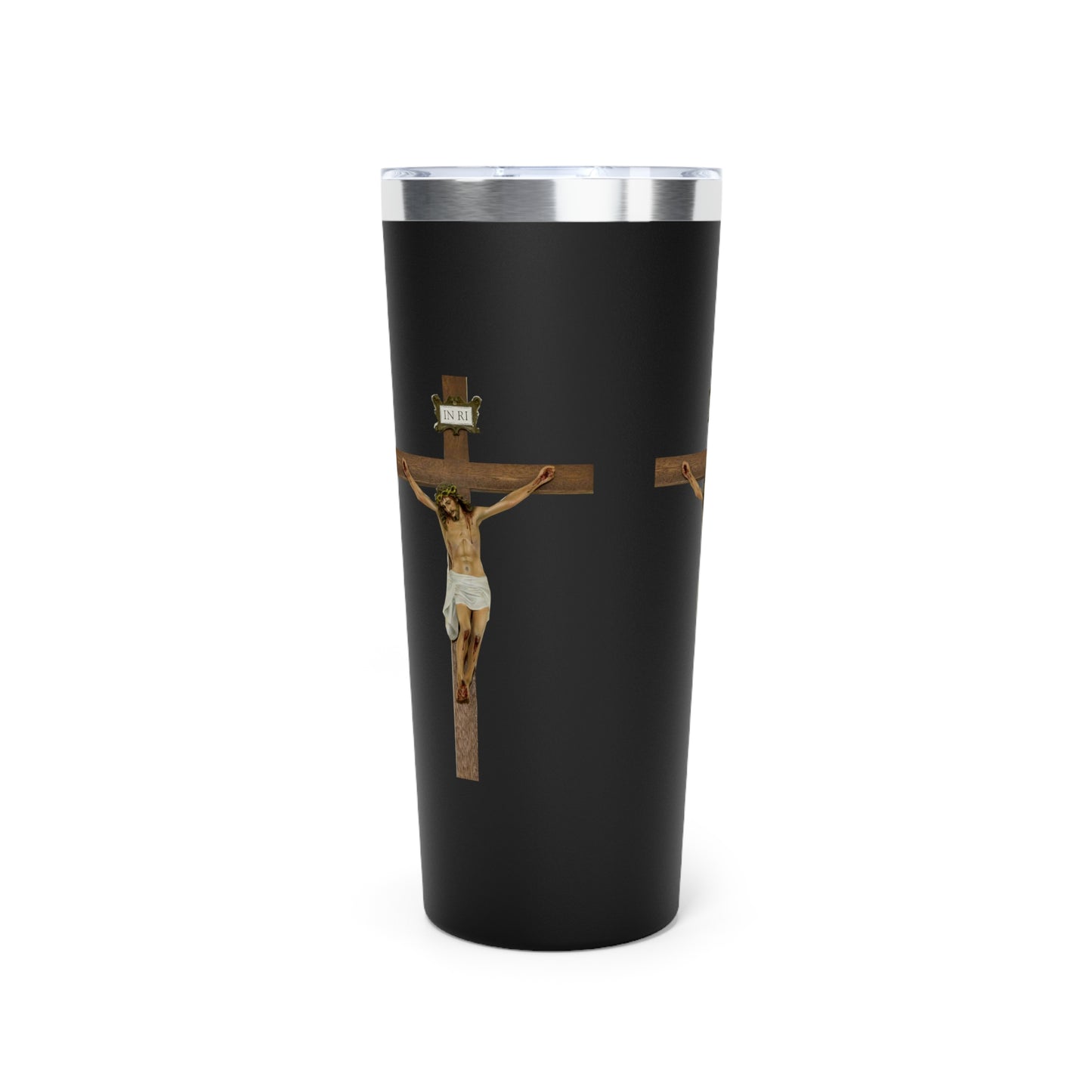 Jesus Crucified Copper Vacuum Insulated Tumbler, 22oz