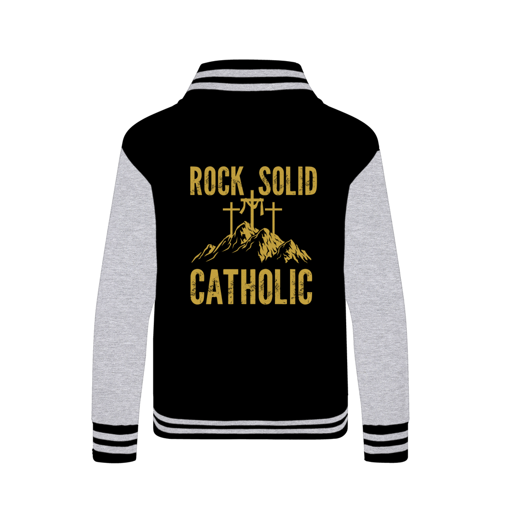 Rock Solid Catholic Varsity Jacket