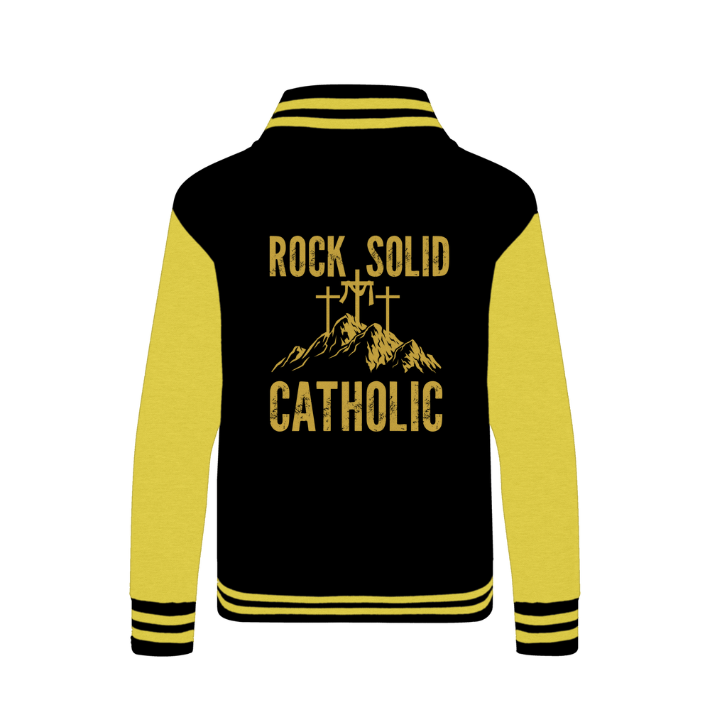 Rock Solid Catholic Varsity Jacket