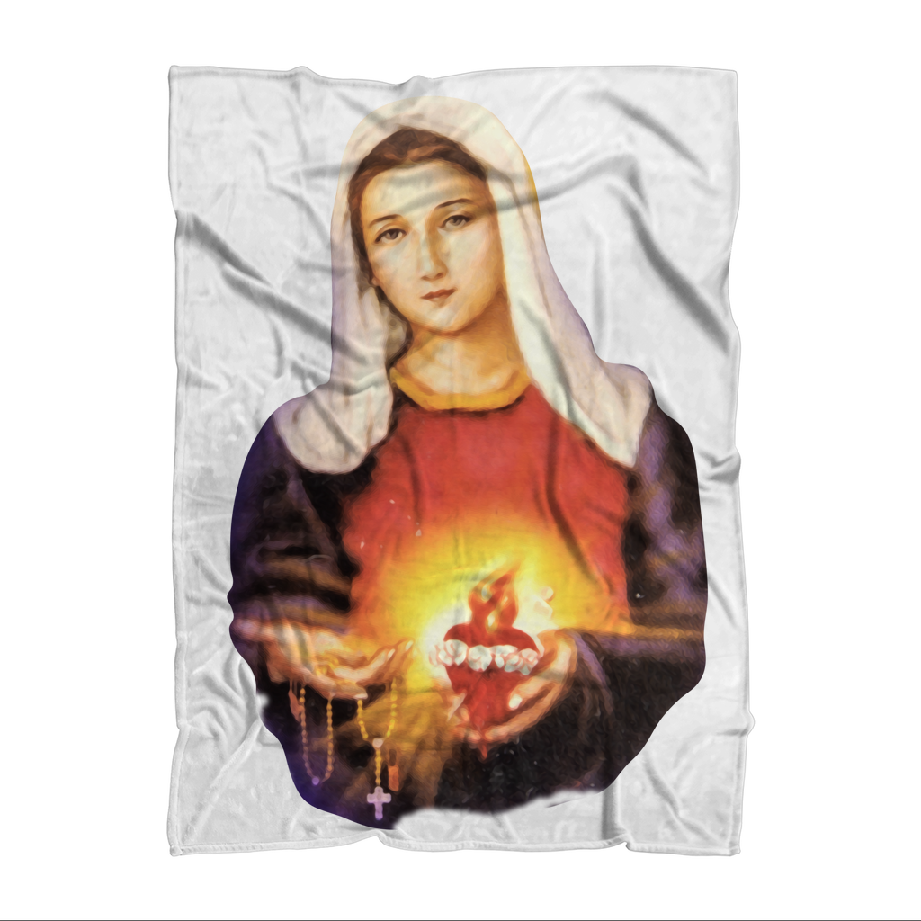 Immaculate Heart of Mary Throw Blanket