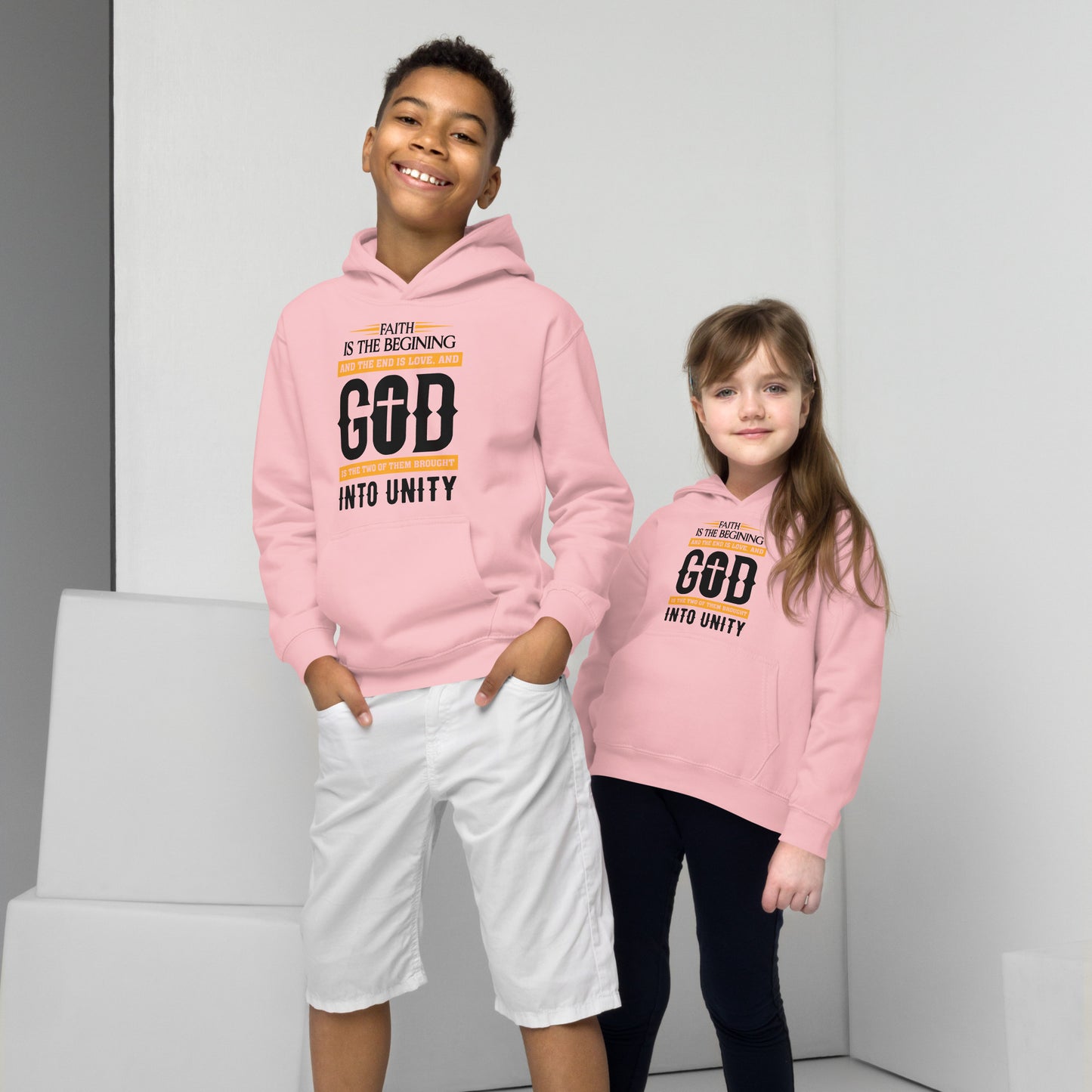 Faith and Love Children's Christian Hoodie