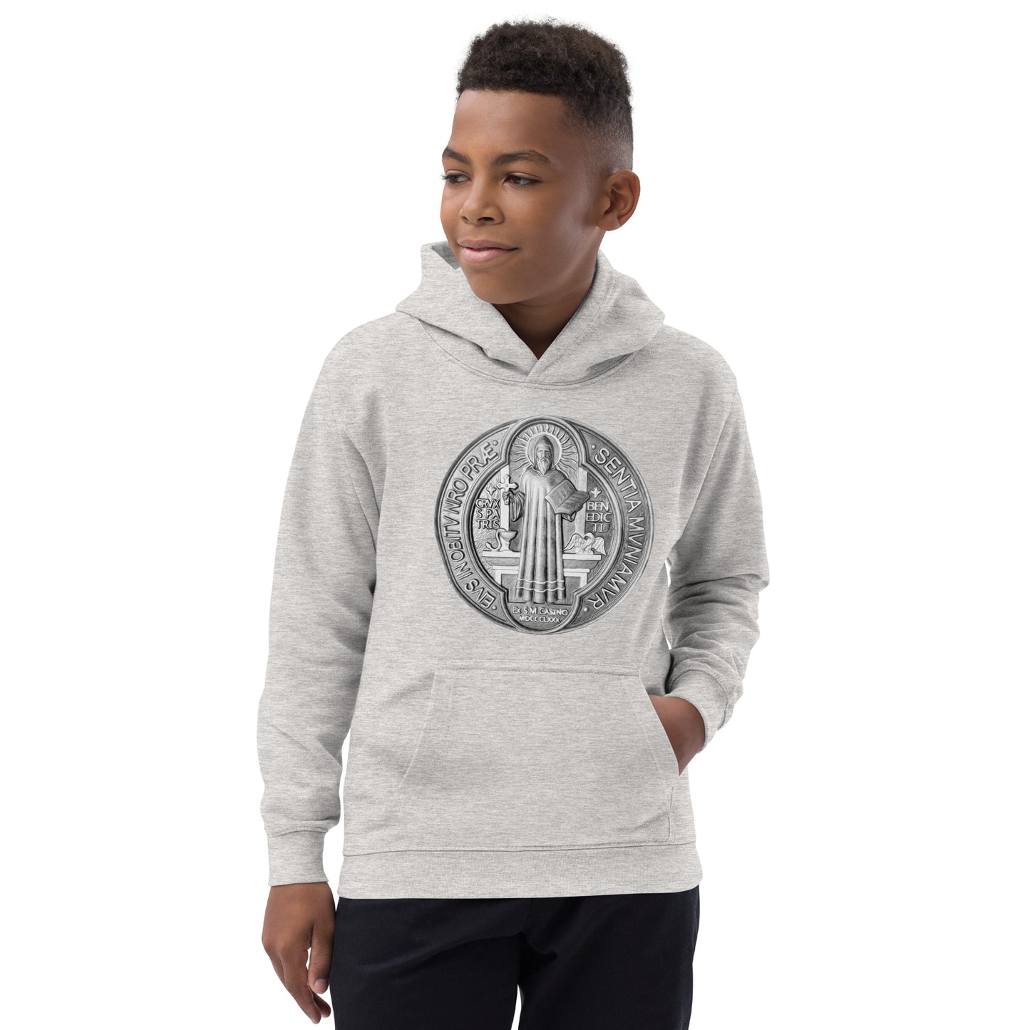 St Benedict Medal Children's Hoodie