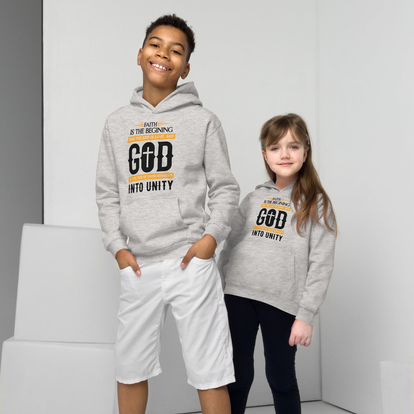 Faith and Love Children's Christian Hoodie