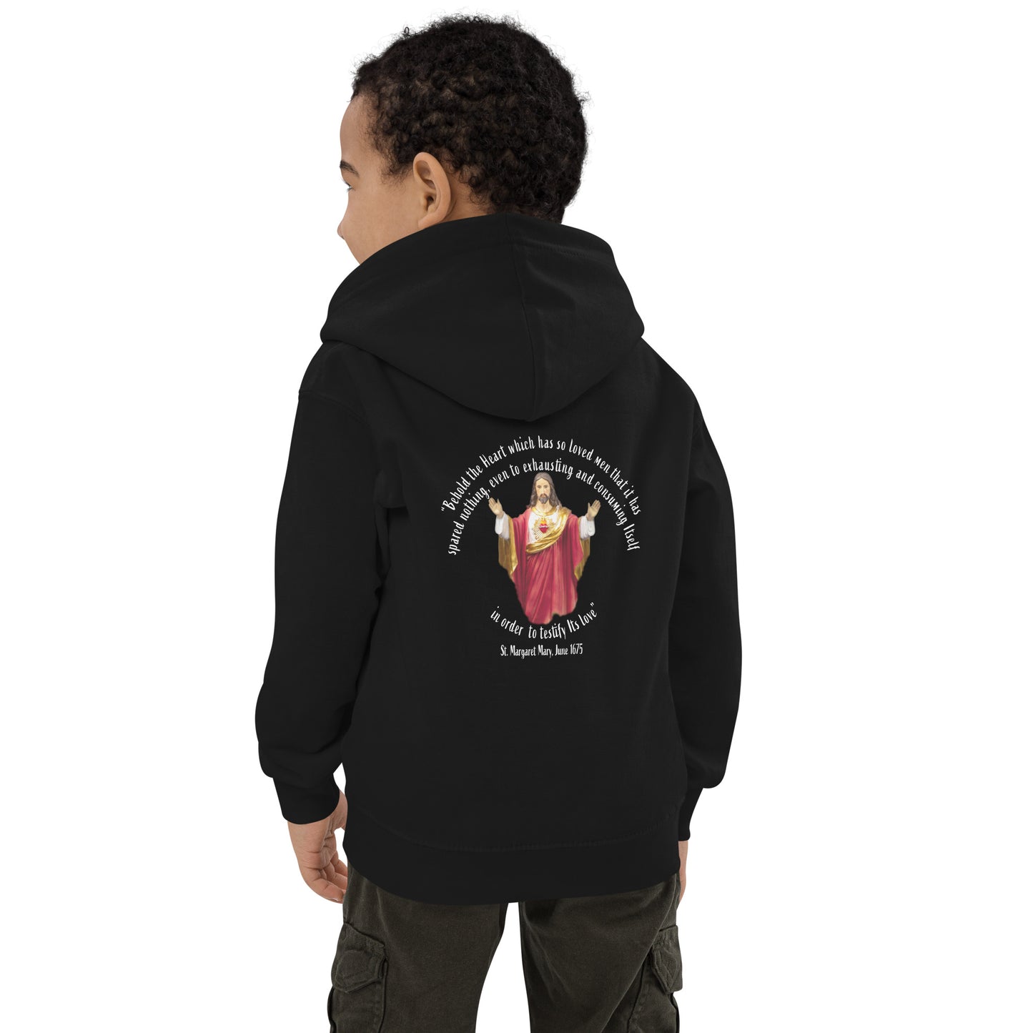 Sacred Heart of Jesus - St Margaret Mary 1675 Children's Hoodie