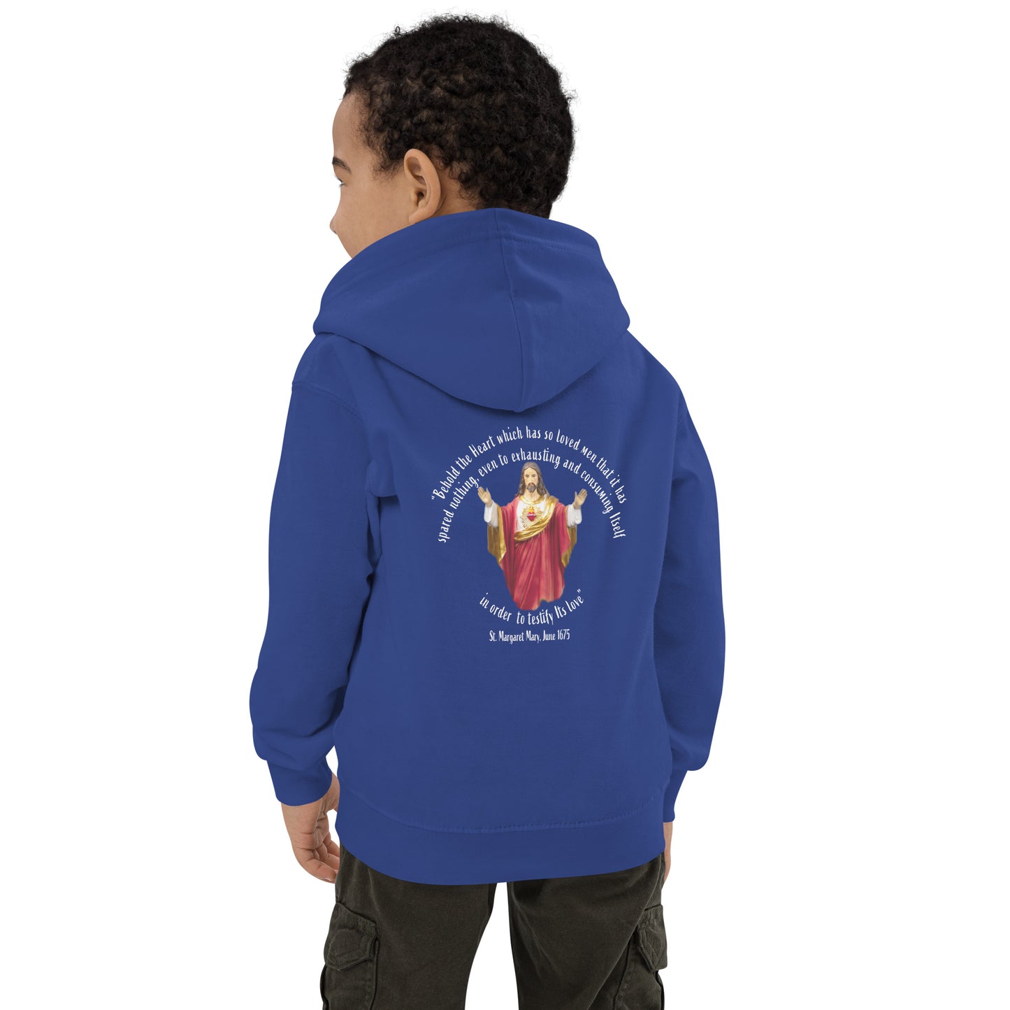 Sacred Heart of Jesus - St Margaret Mary 1675 Children's Hoodie