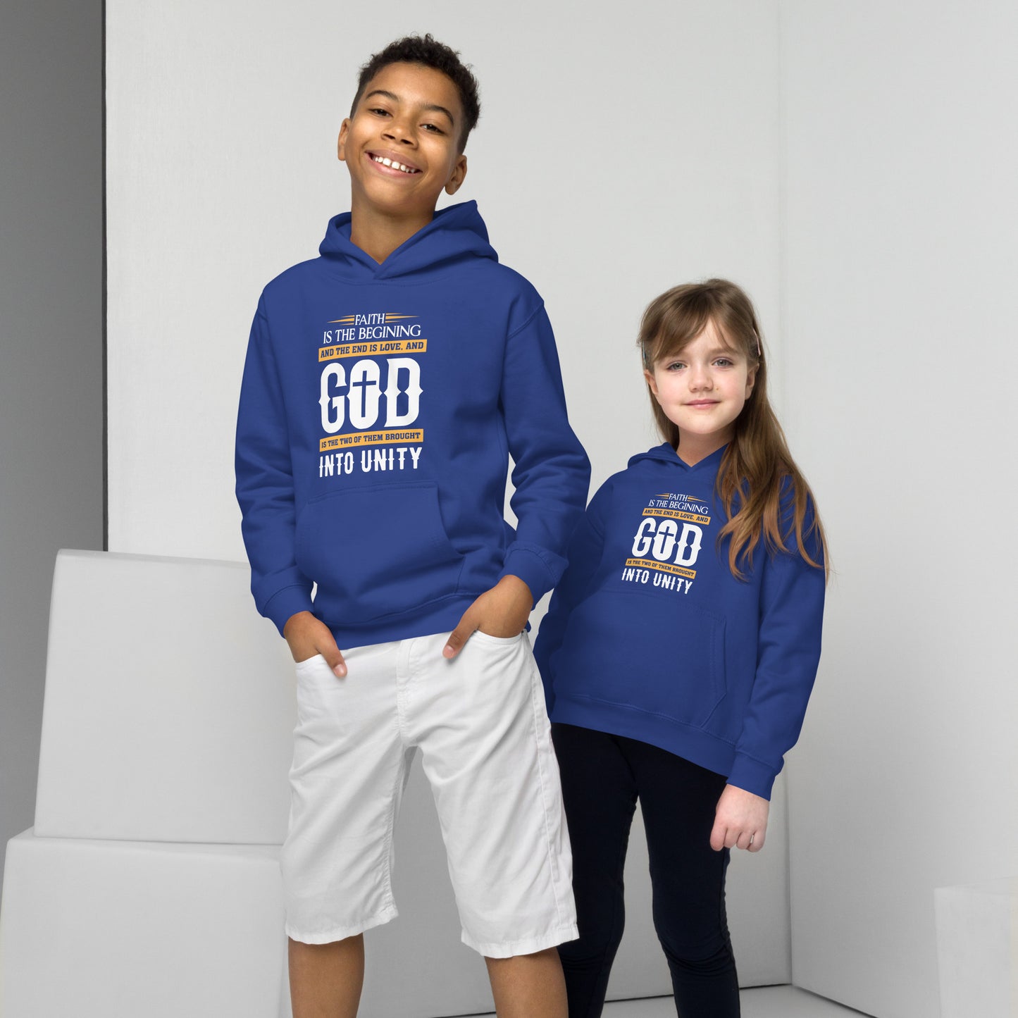 Faith and Love Children's Christian Hoodie