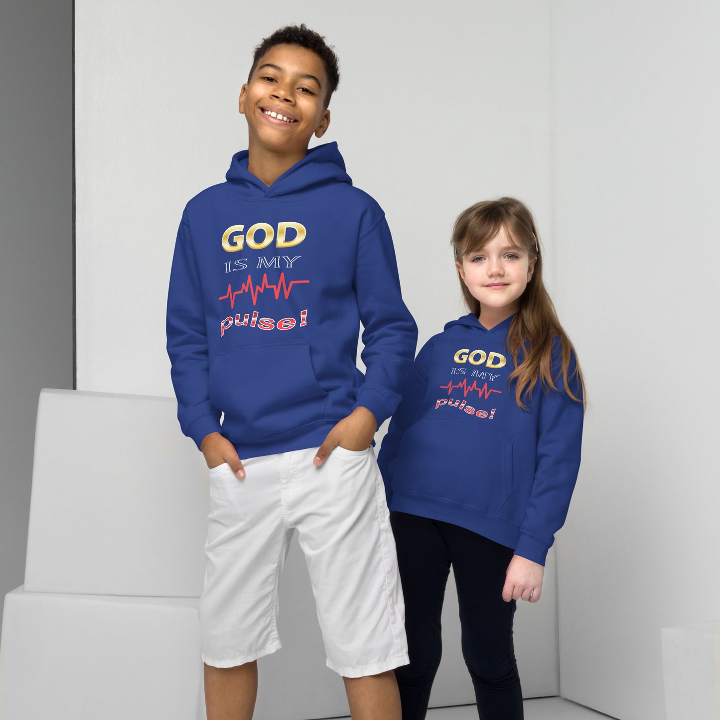 God Is My Pulse Children's Christian t-Shirt