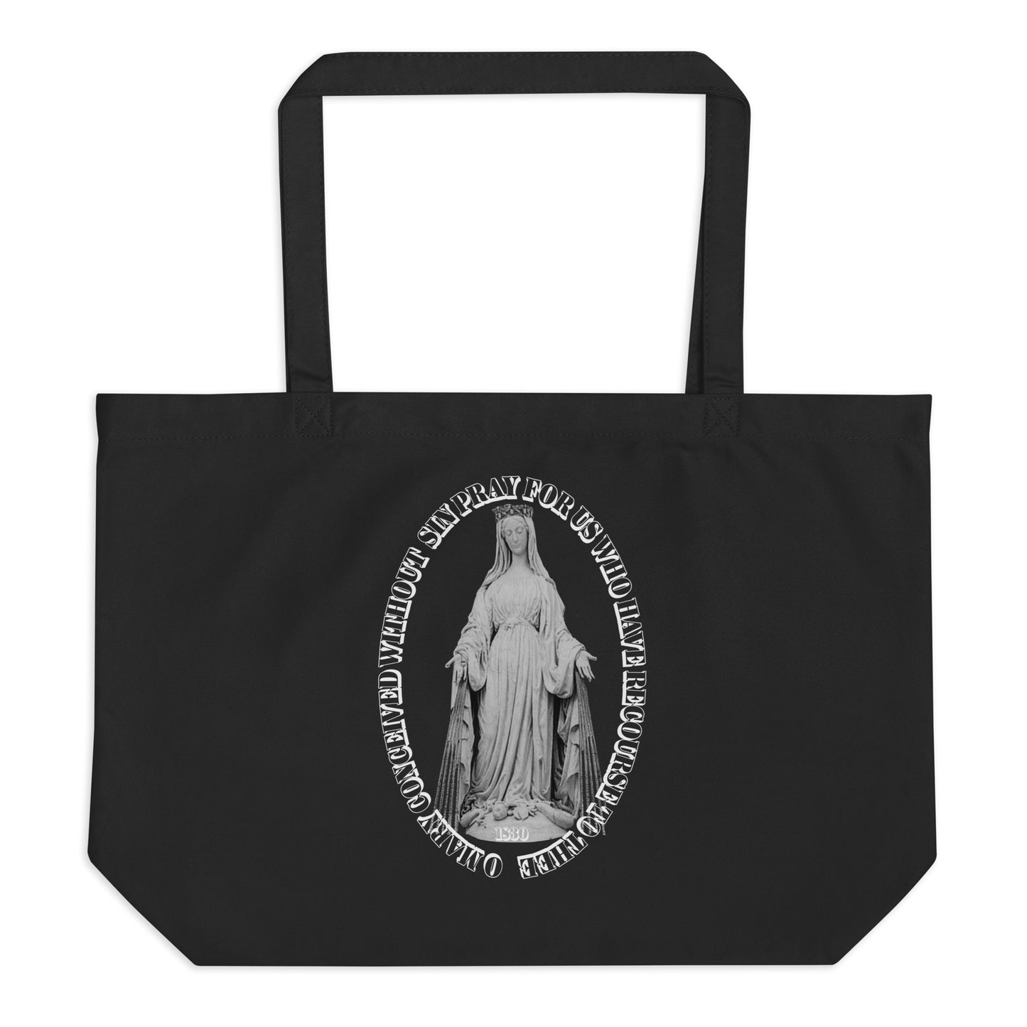 Miraculous Medal Large organic tote bag