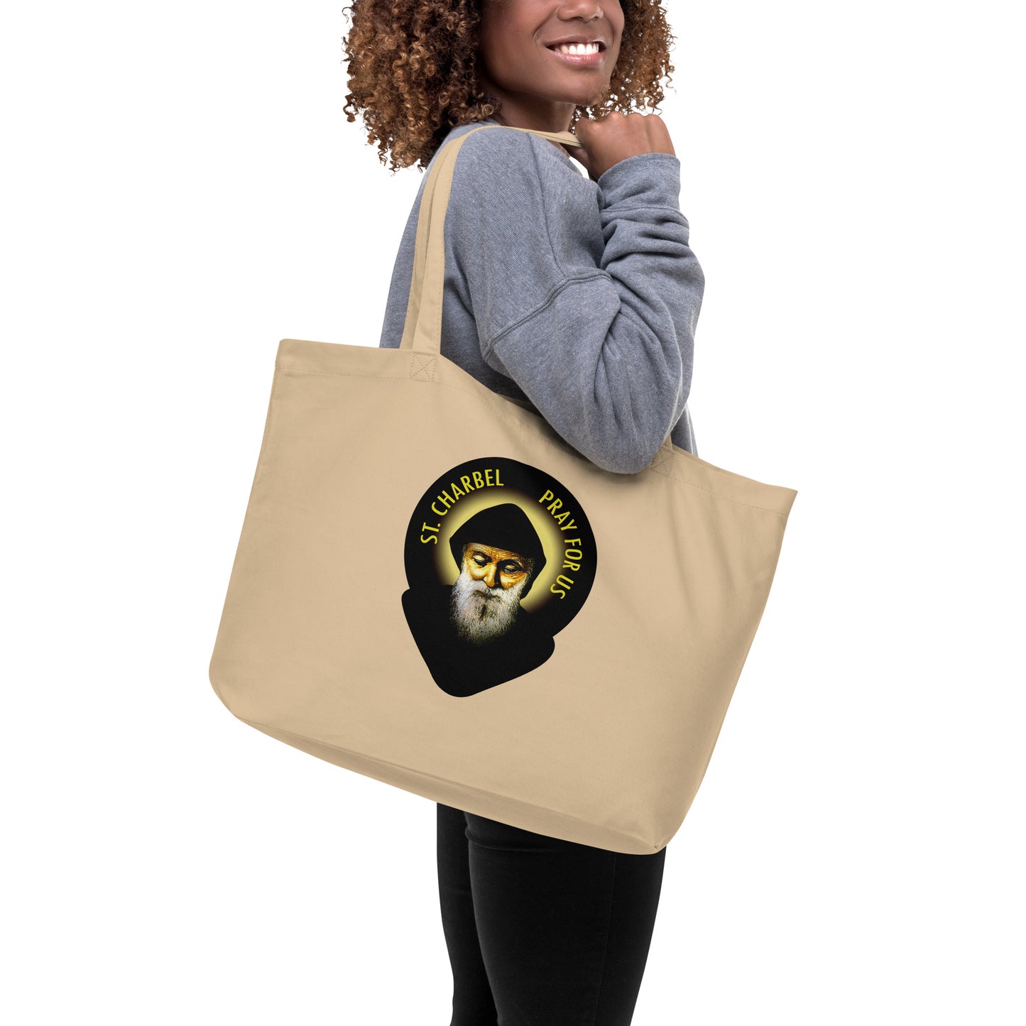 St Charbel Large organic tote bag