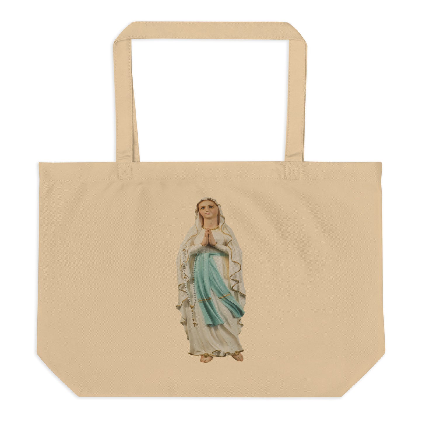 Apparitions of Mary Large organic tote bag