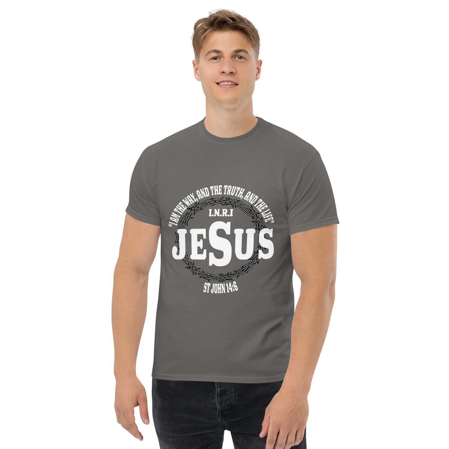 Jesus the Way, Truth and Light Men's Christian t-Shirt