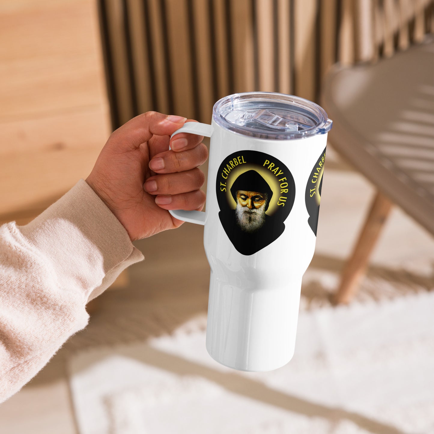 St Charbel Travel mug with a handle