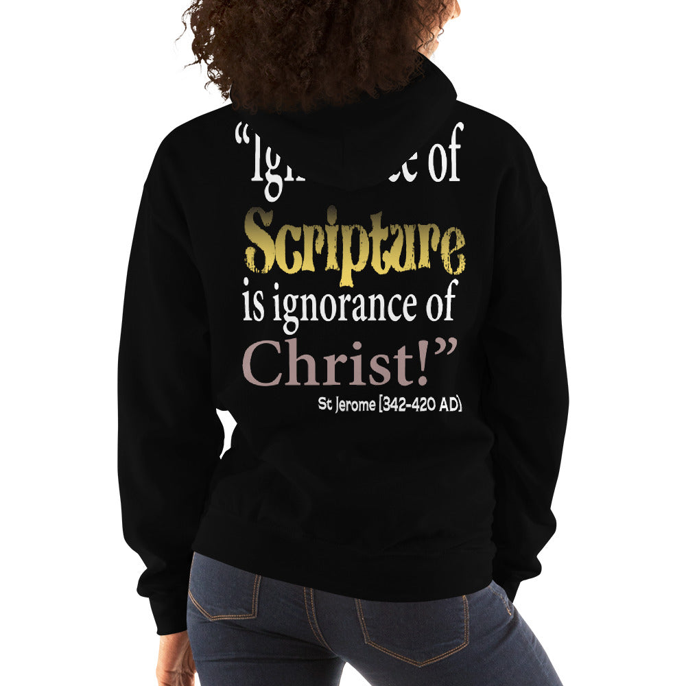 Ignorance of Scripture St Jerome Women's Hoodie