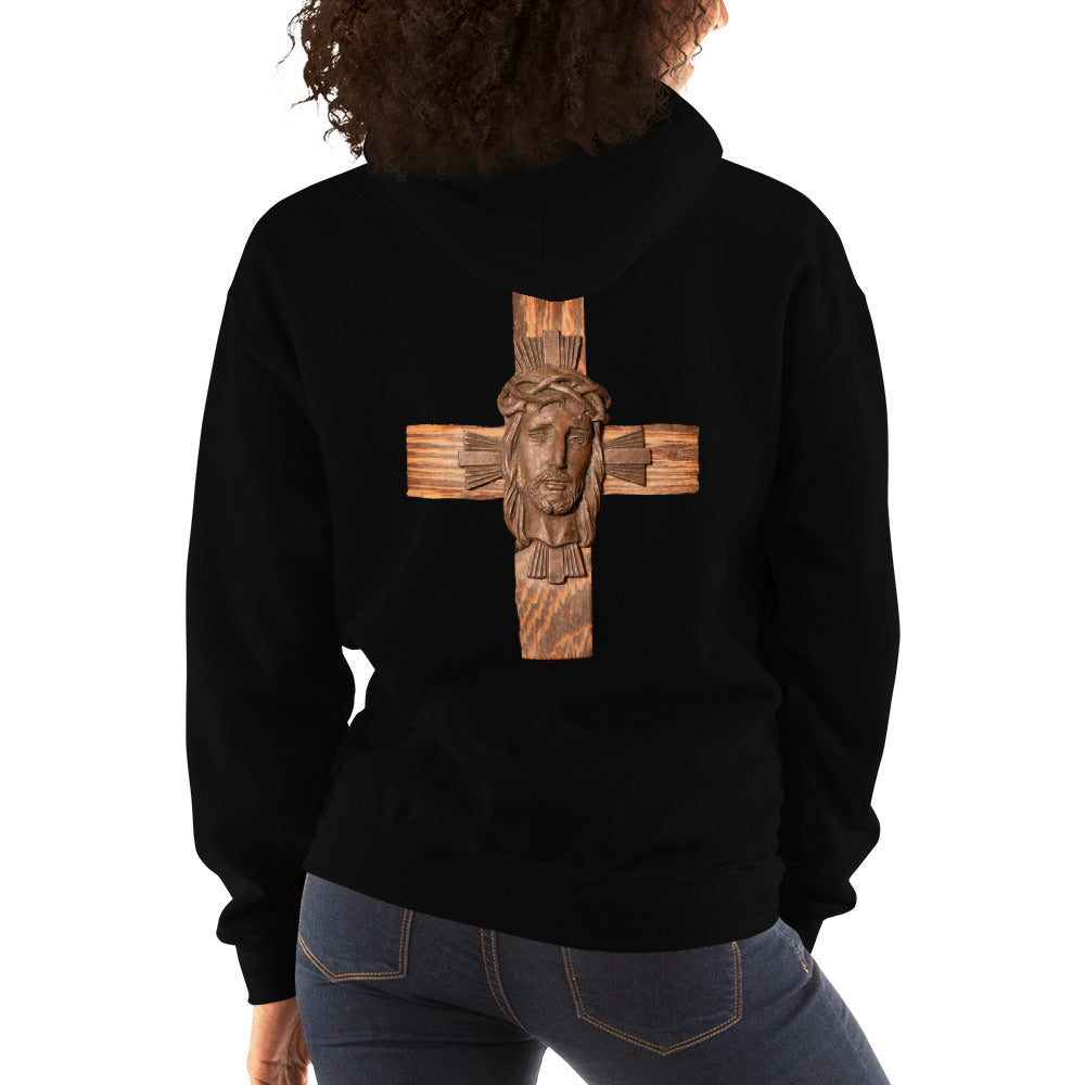 Face of Jesus on Cross Women's Hoodie