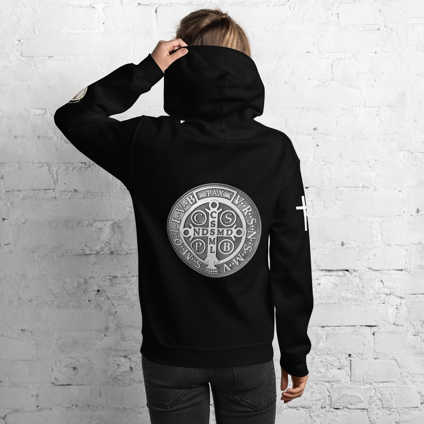 St Benedict Medal Women's Hoodie