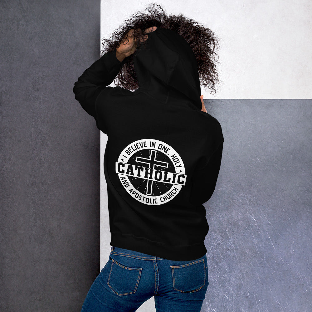 I Believe in One, Holy, Catholic and Apostolic Church women's Hoodie