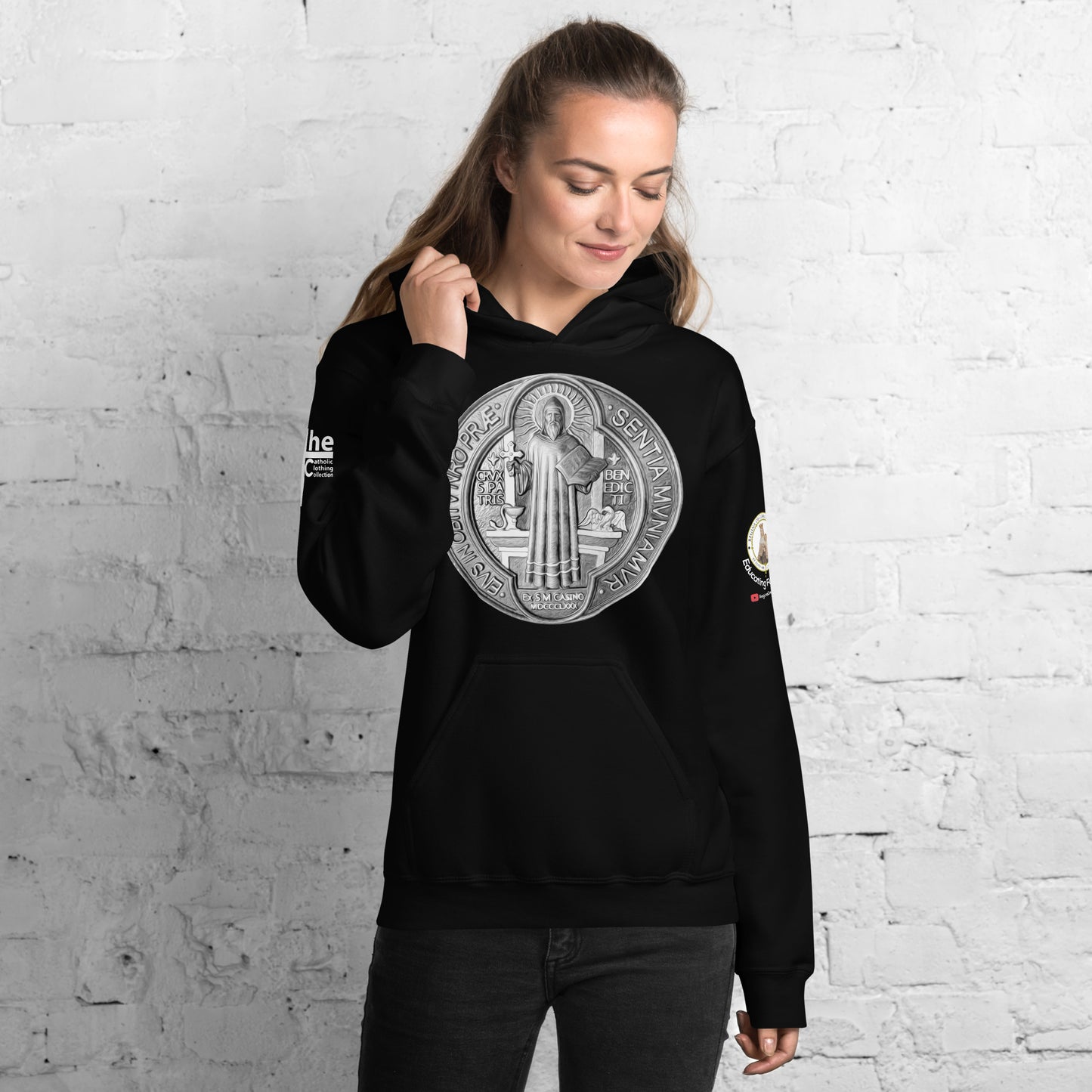 St Benedict Medal Women's Hoodie