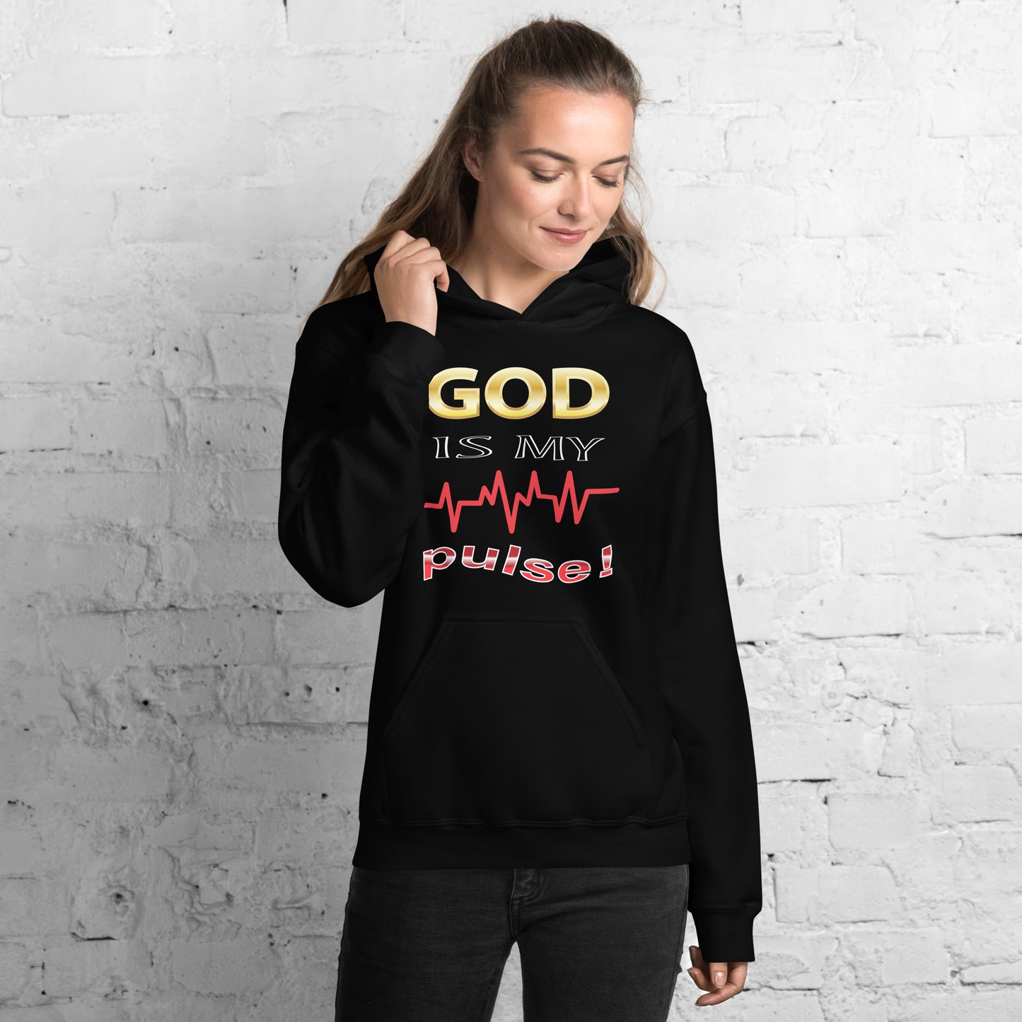 God Is My Pulse Women's Christian Hoodie