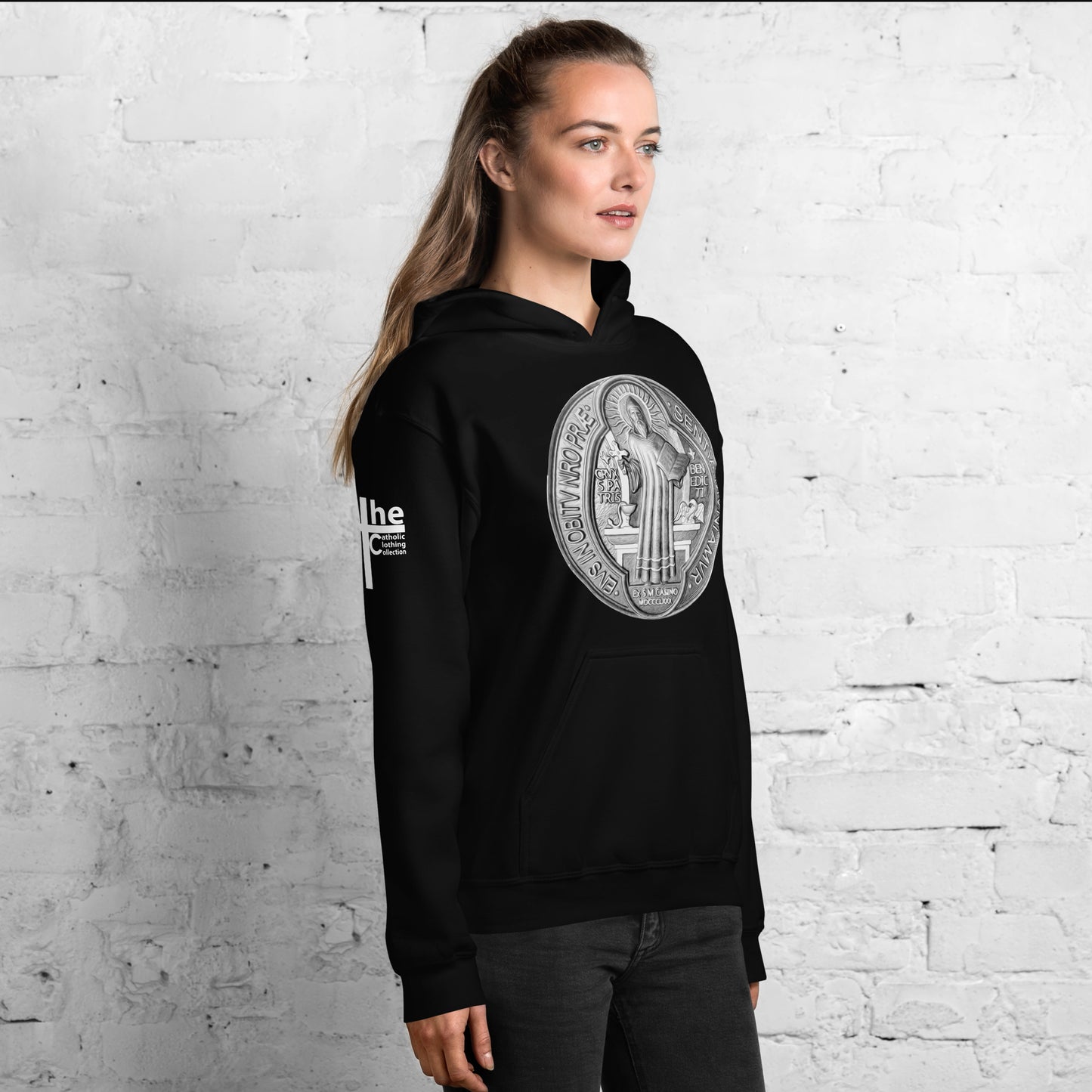 St Benedict Medal Women's Hoodie
