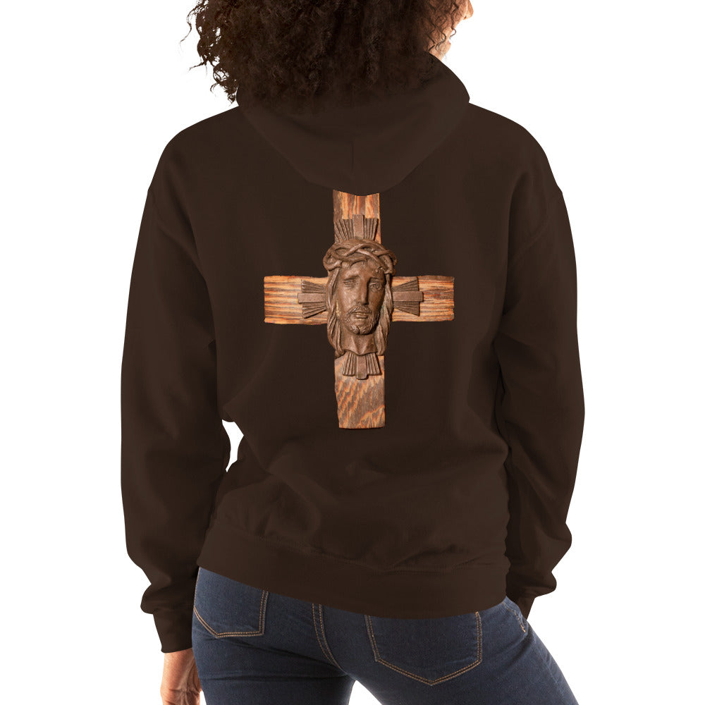 Face of Jesus on Cross Women's Hoodie
