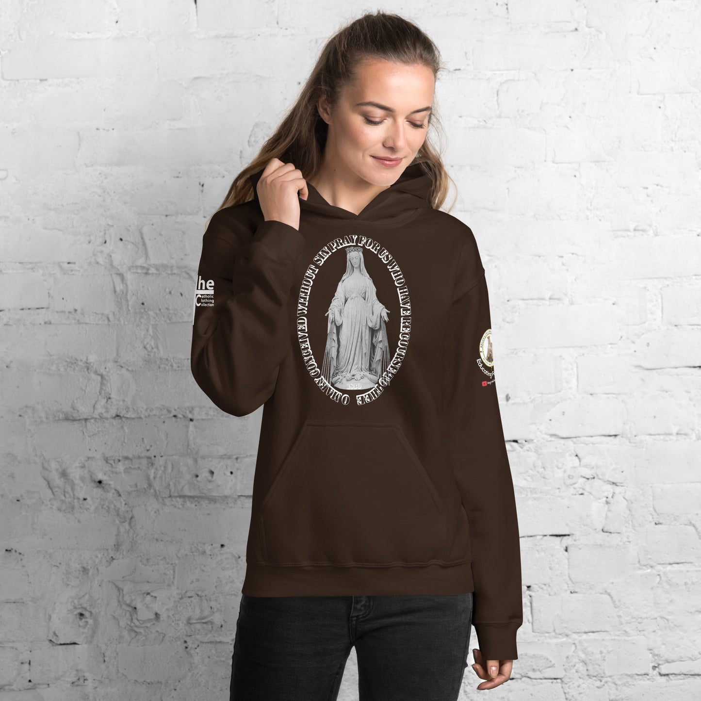 Miraculous Medal (coloured Hearts) Women's Hoodie