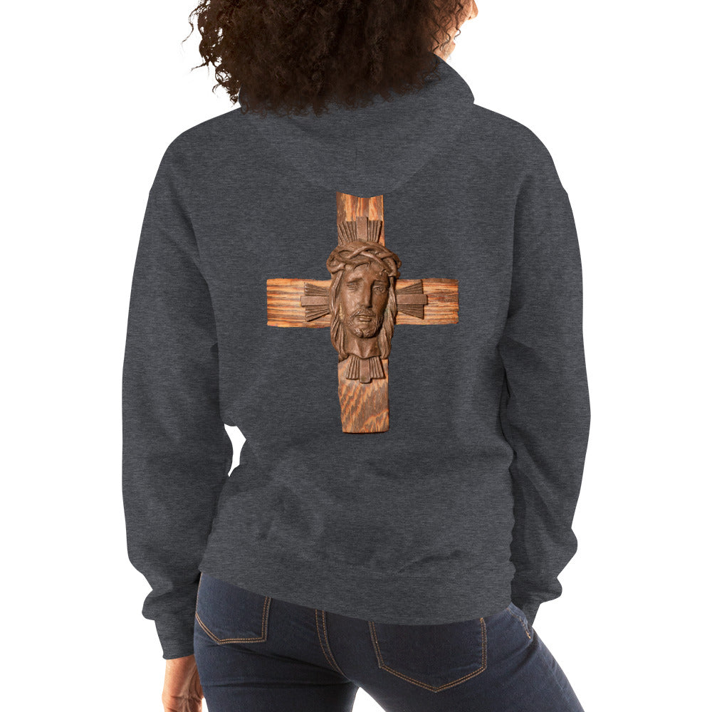 Face of Jesus on Cross Women's Hoodie