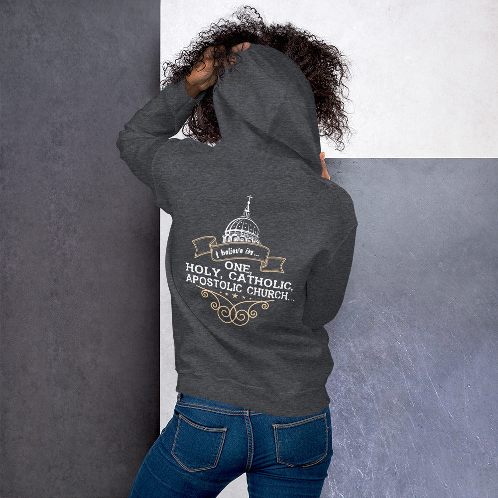 I Believe in One, Holy, Catholic and Apostolic Church. Women's Hoodie