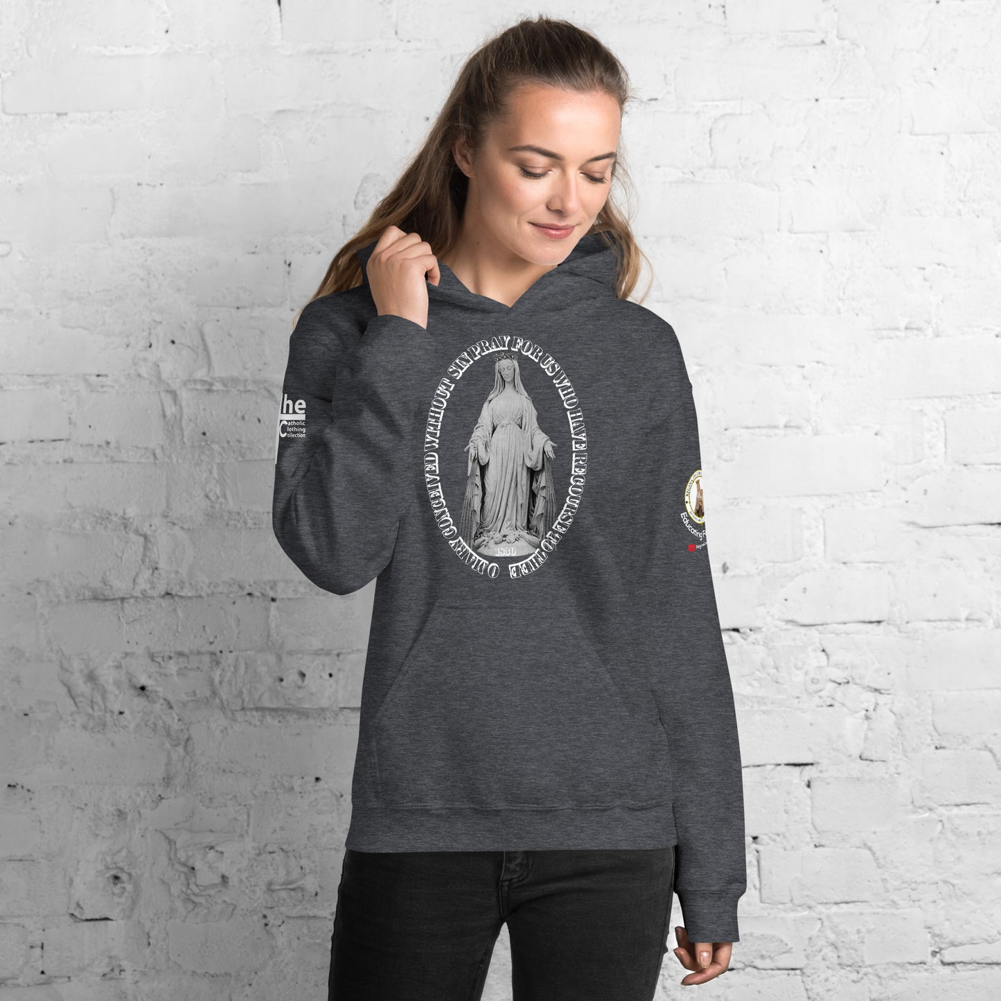 Miraculous Medal (coloured Hearts) Women's Hoodie